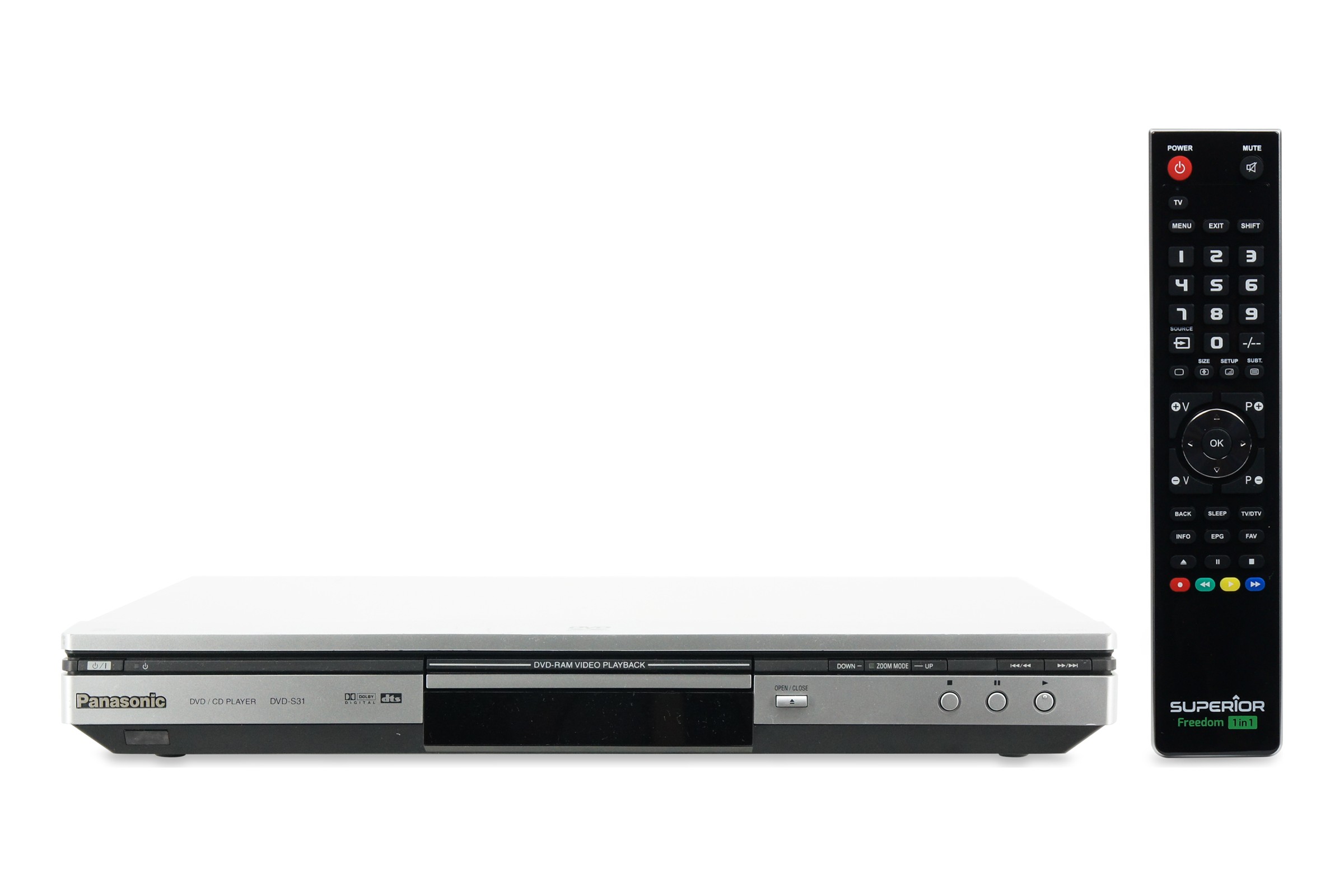 Panasonic DVD-S31 DVD-Player CD MP3 Dolby Digital DVD-RAM Koaxial Optisch