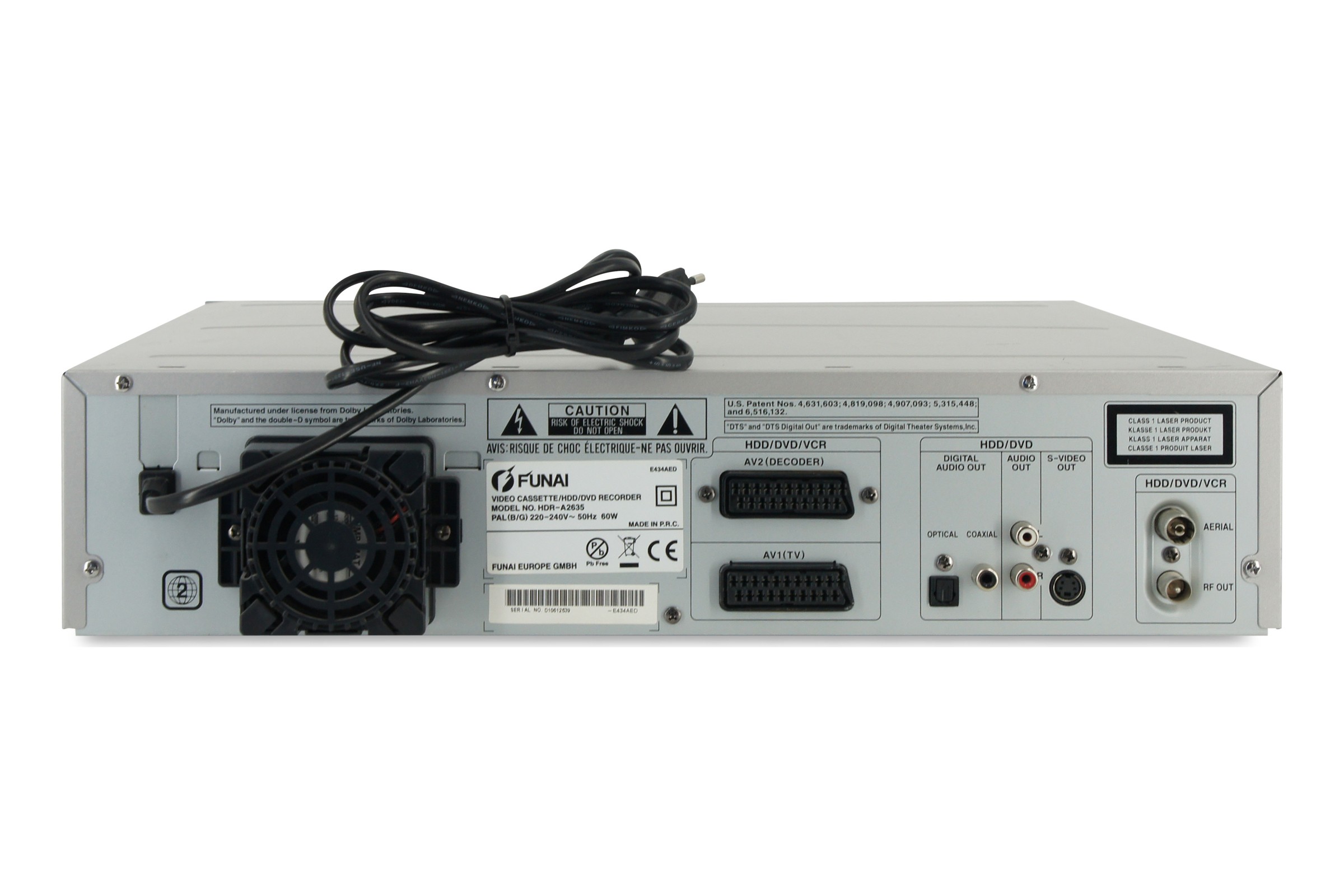 Funai HDR-A2635 DVD HDD VHS Recorder 160GB Digitalisieren Kombigerät VCR
