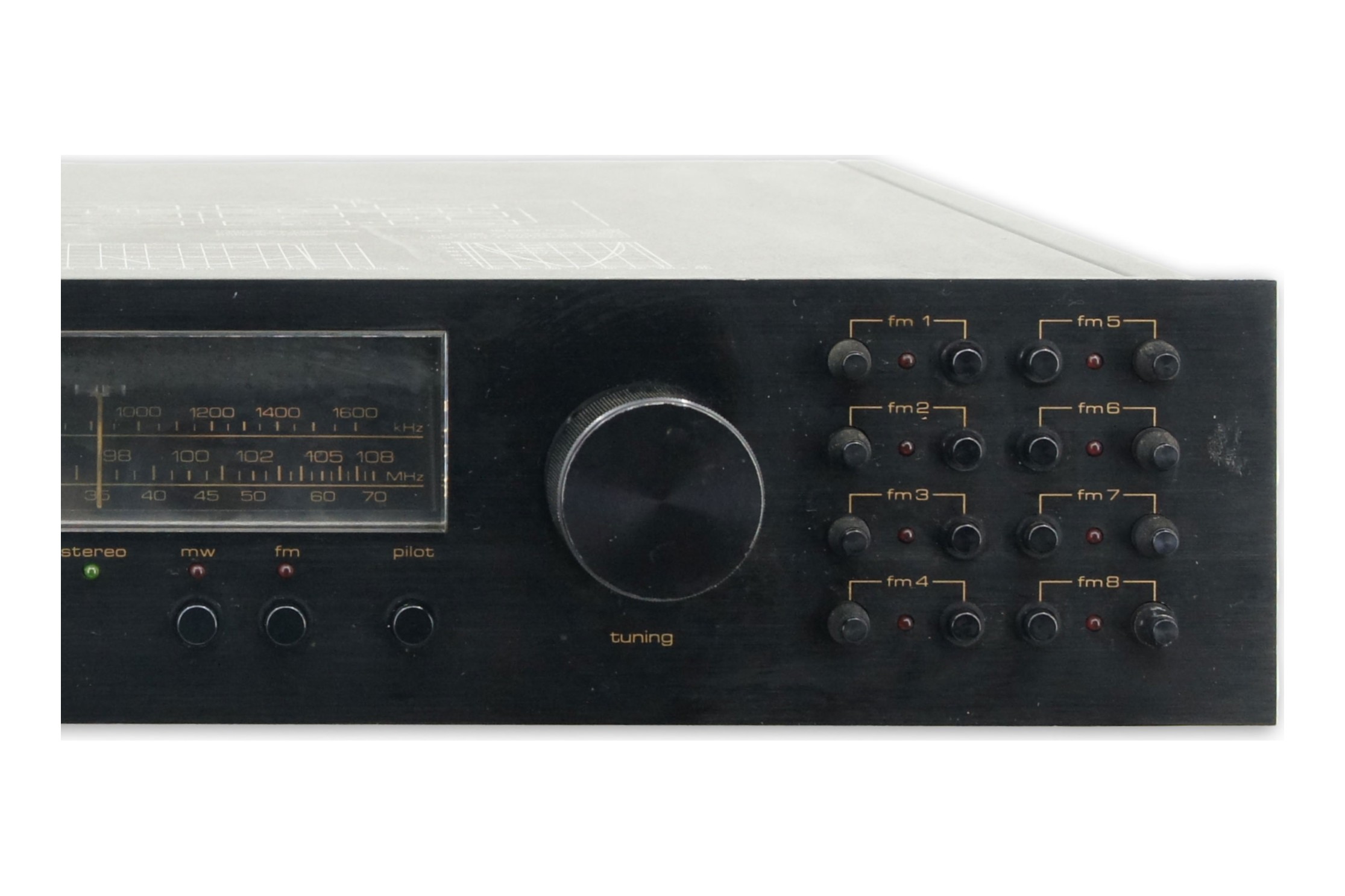 Saba MT 201 Tuner FM AM Empfänger Schwarz HiFi Stereo Radio