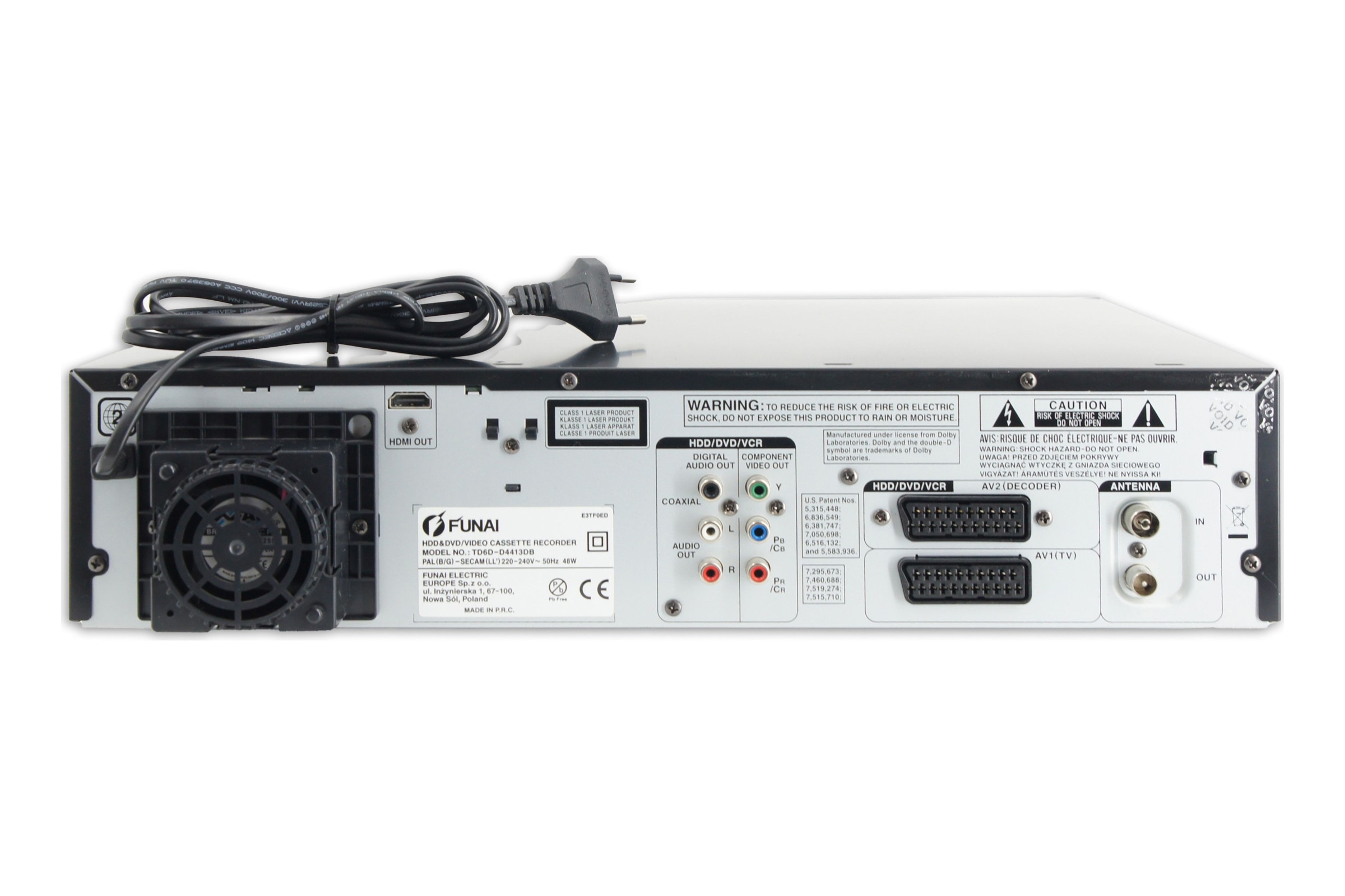 Funai TD6D-D4413DB DVD HDD VHS Recorder 320GB Digitalisieren Kombigerät