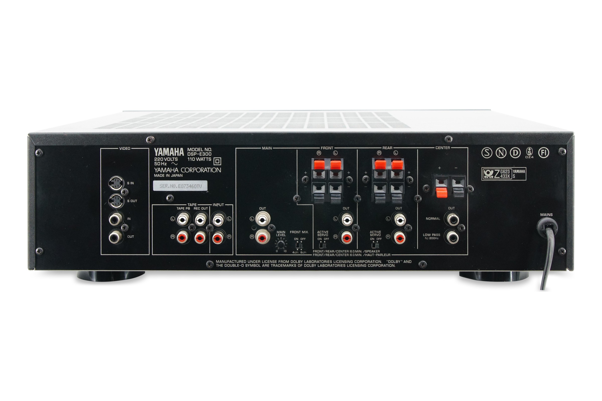 Yamaha DSP-E300 Verstärker Analoger Surround Processor DSP Dolby Schwarz
