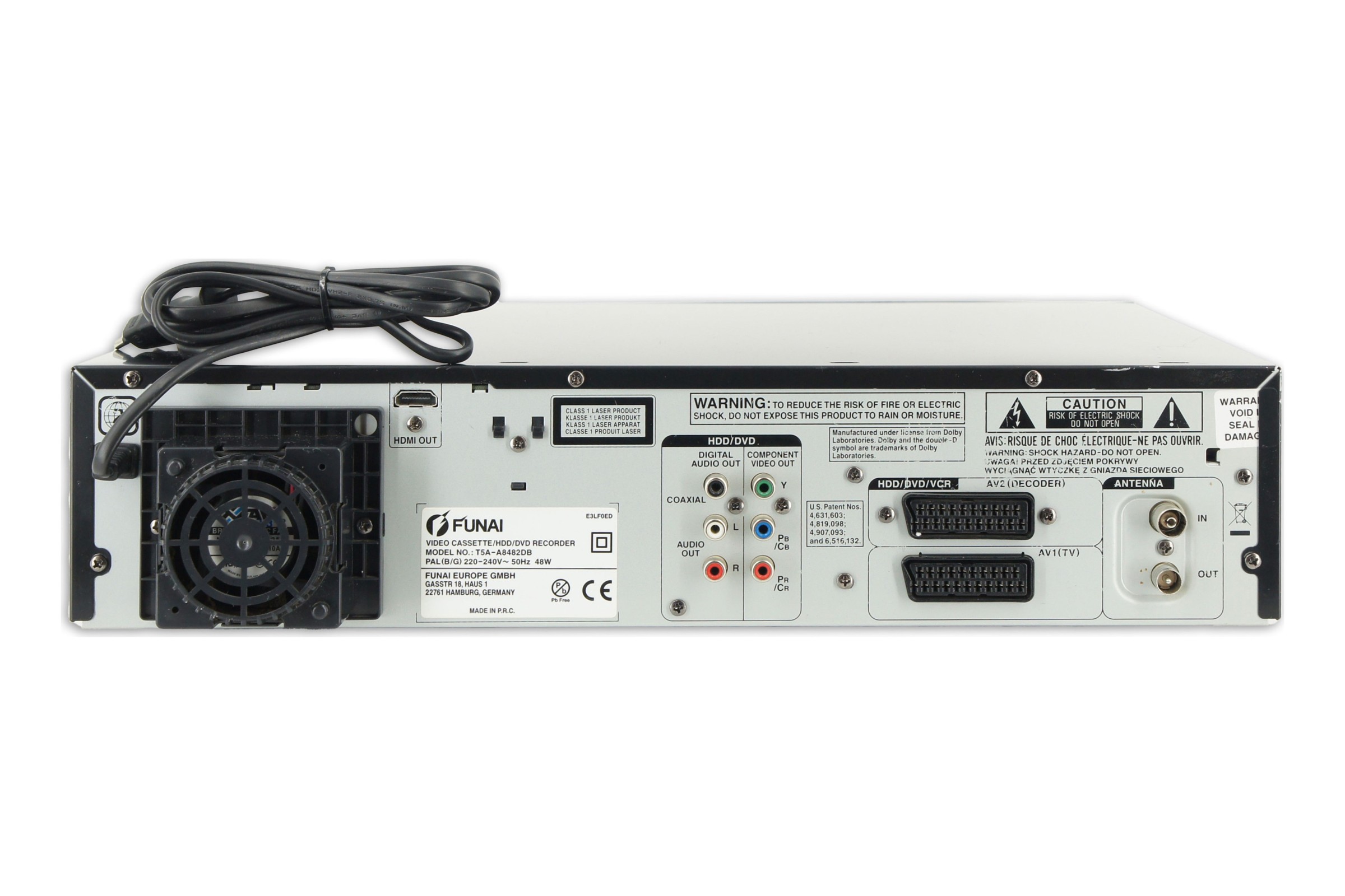 Funai T5A-A8482DB Blu-ray Festplattenrecorder DVD VHS Recorder Kombigerät