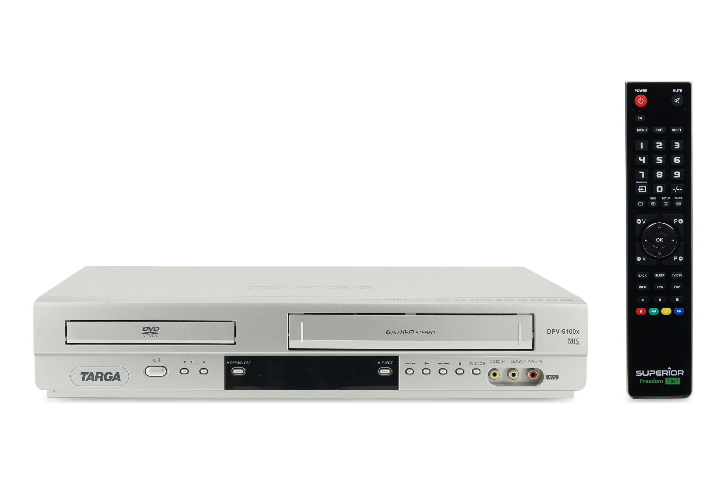 Targa DPV-5100X DVD-Player DVD VHS Player Kombination Kombo GU