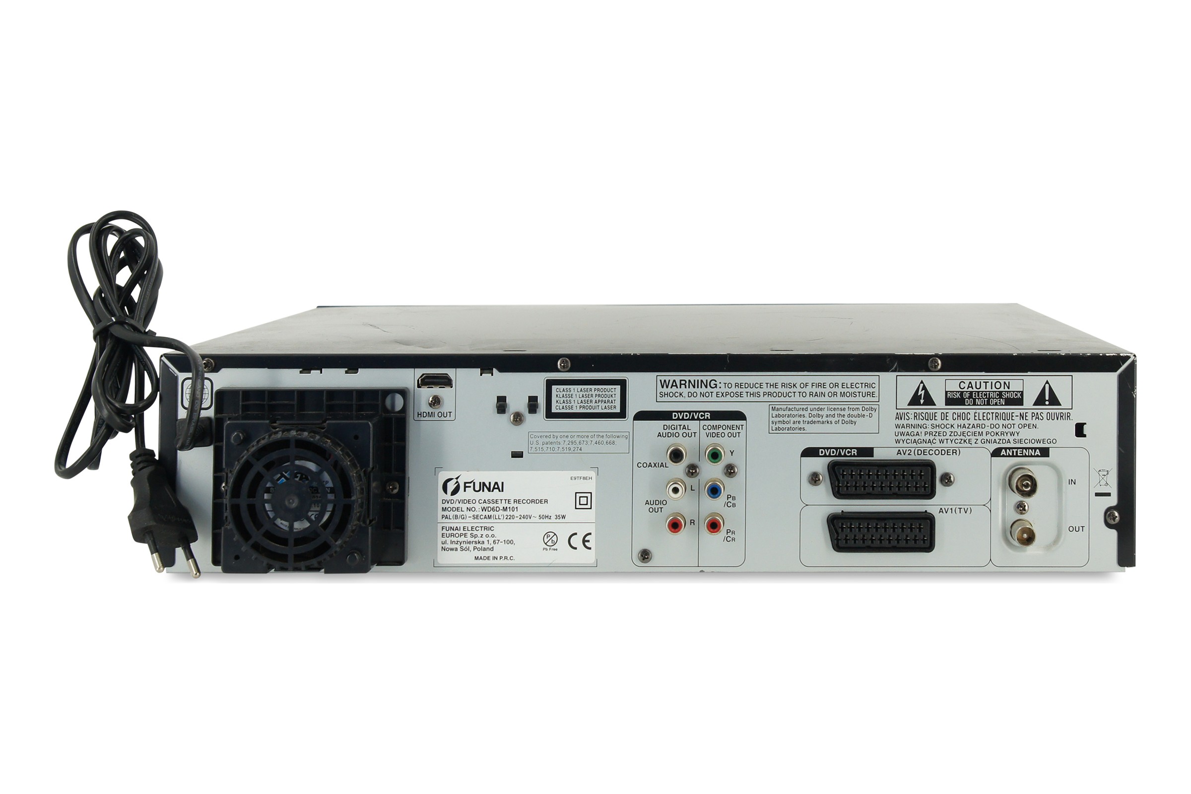 Funai WD6D-M101 DVD VHS Player Kombination HDMI Kombo Videorecorder VCR