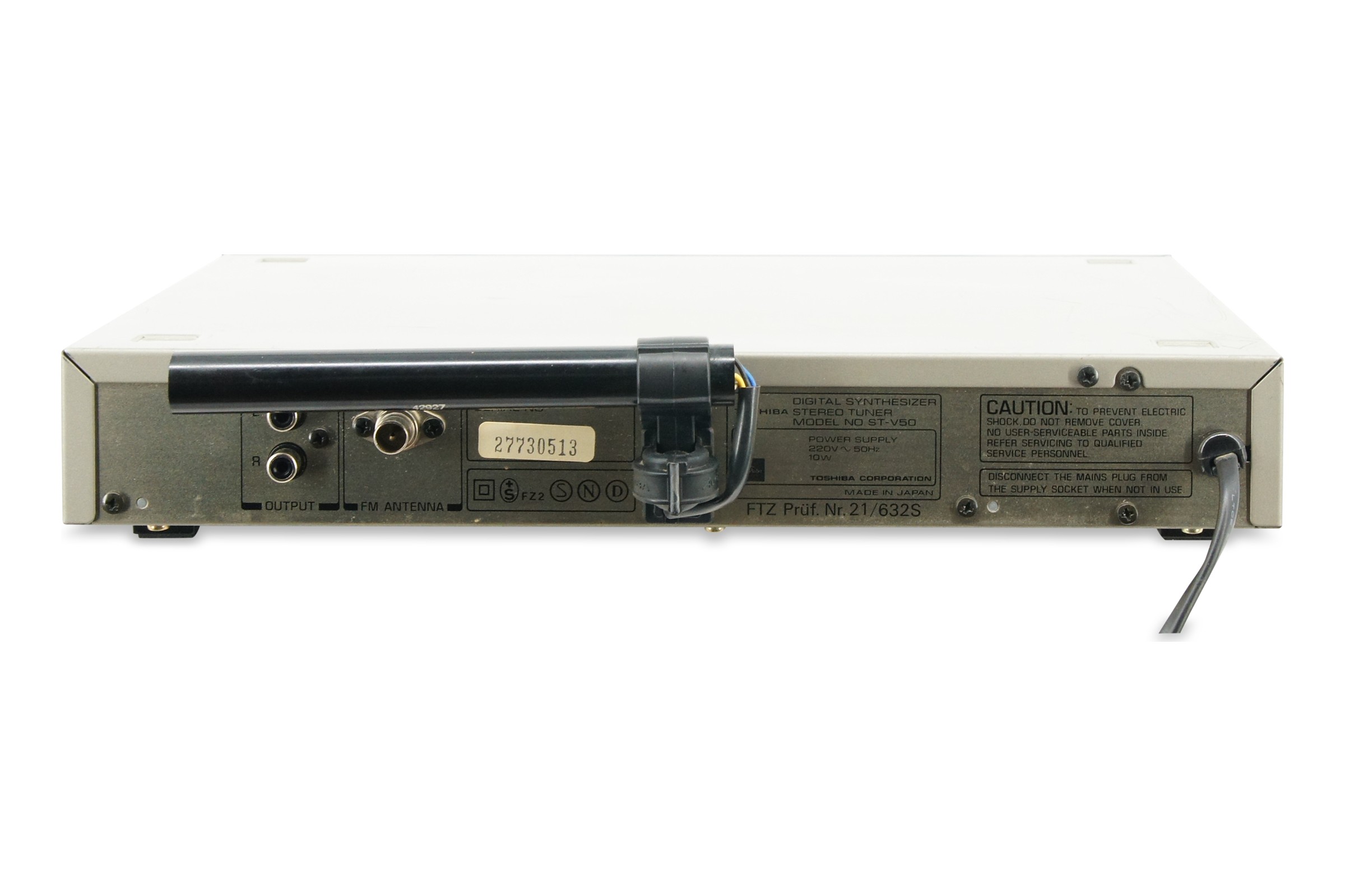 Toshiba ST-V50 Tuner Aurex FM AM Empfänger Digital Synthesizer Silber HiFi