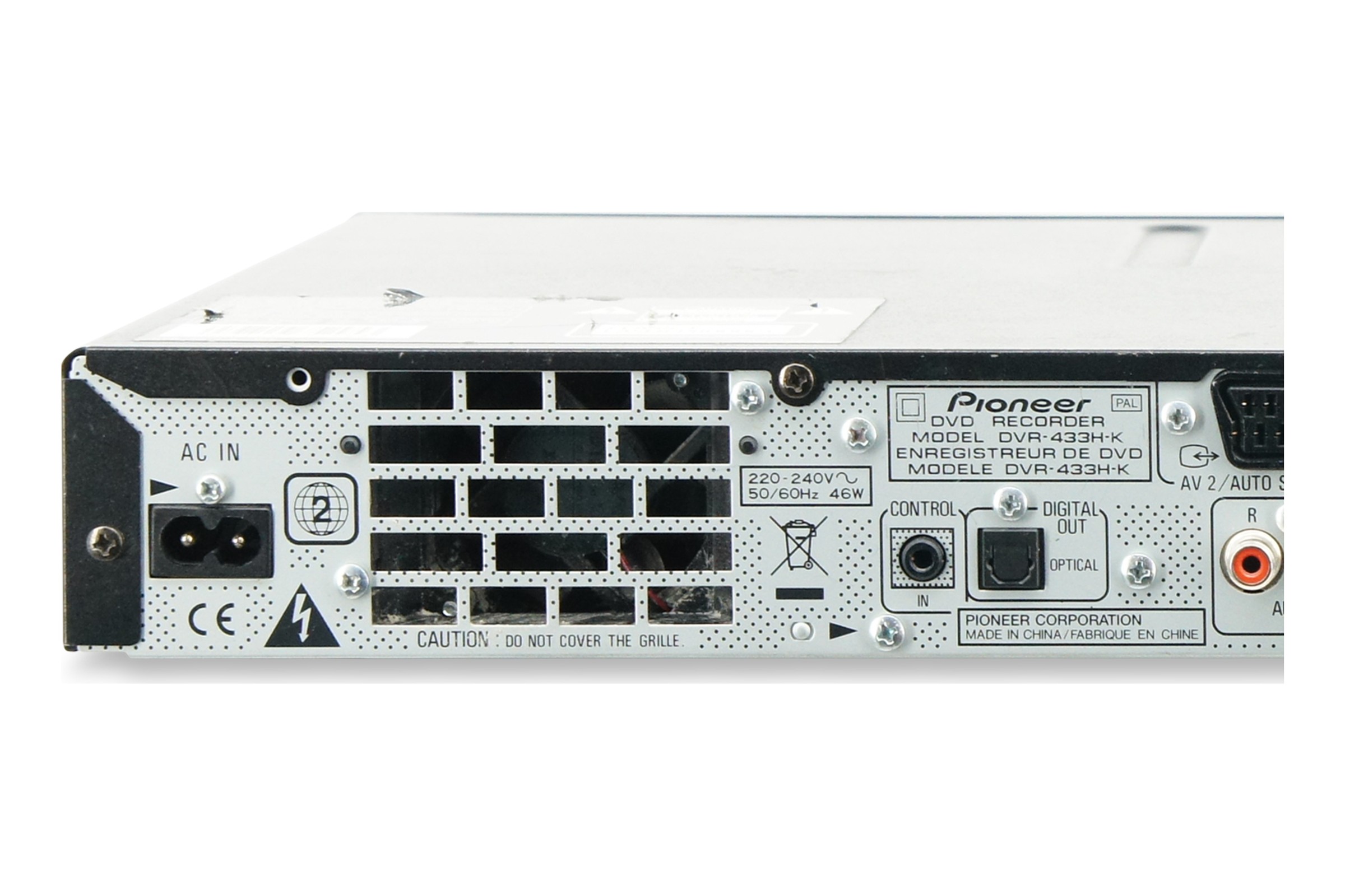Pioneer DVR-433H HDD DVD Festplatten Recorder 80GB DVD-RAM Digitalisieren