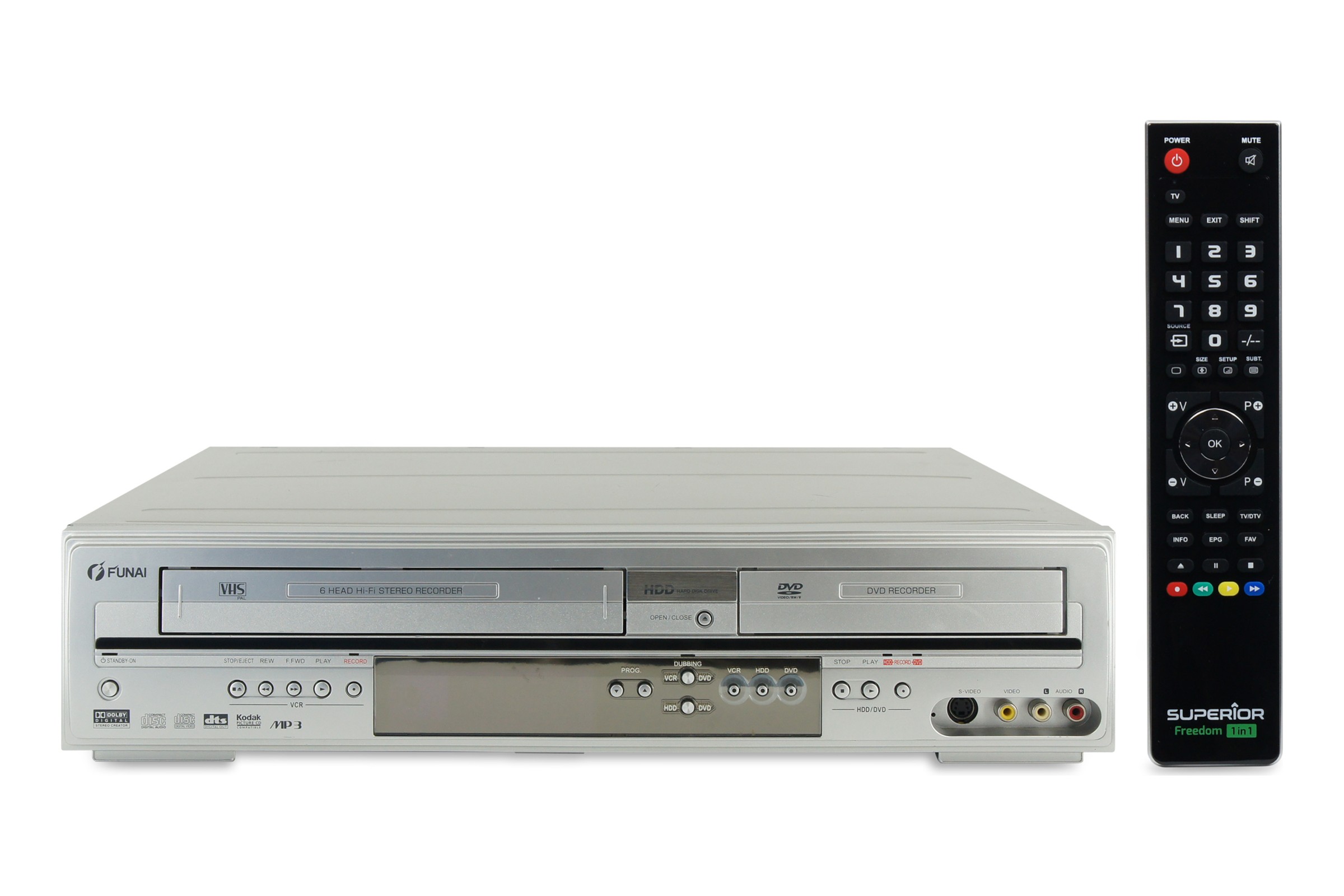 Funai HDR-A2635 DVD HDD VHS Recorder 160GB Digitalisieren Kombigerät VCR