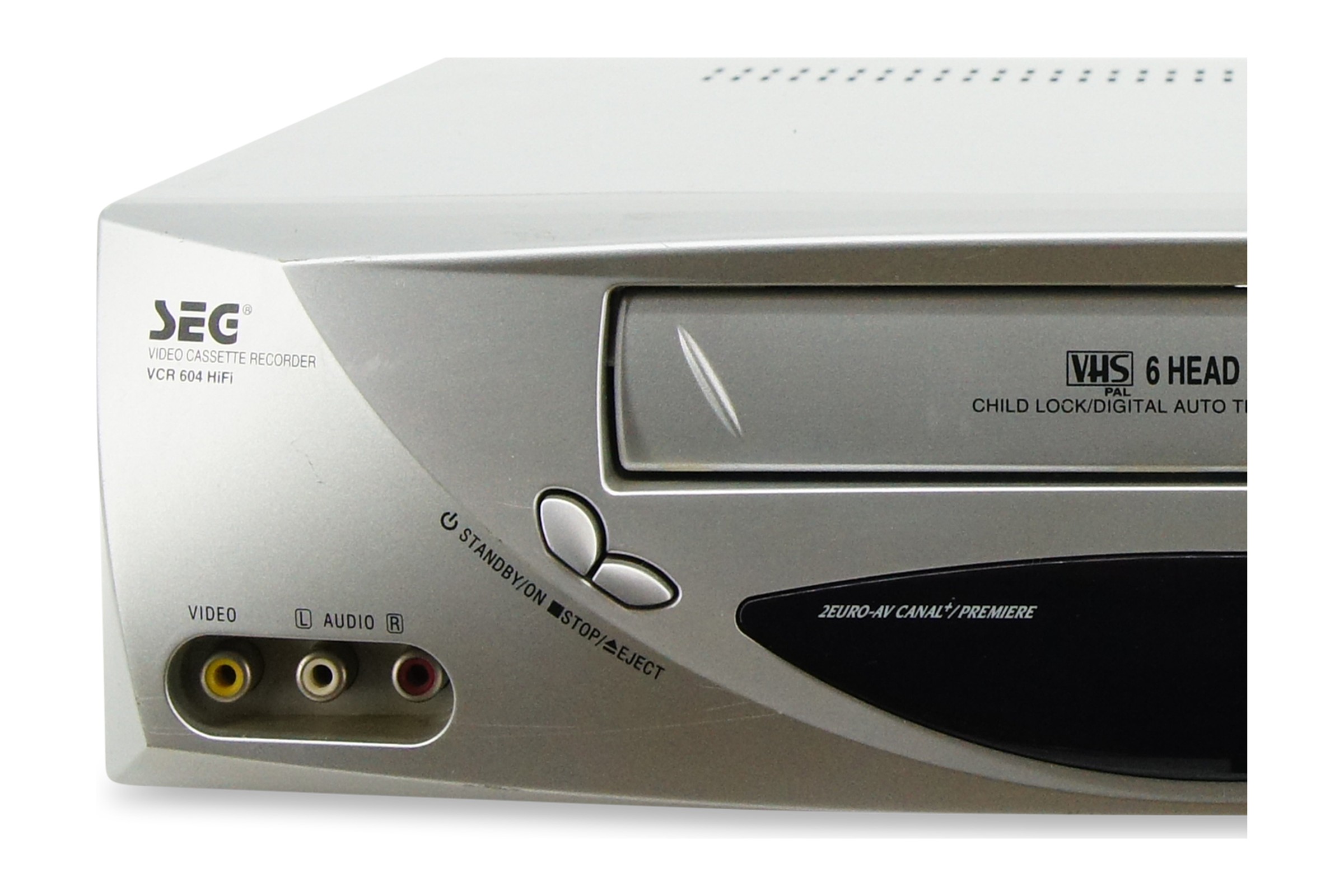 SEG VCR 604 HiFi VHS Videorecorder 6-Kopf VCR Kassettenrekorder Cassetten