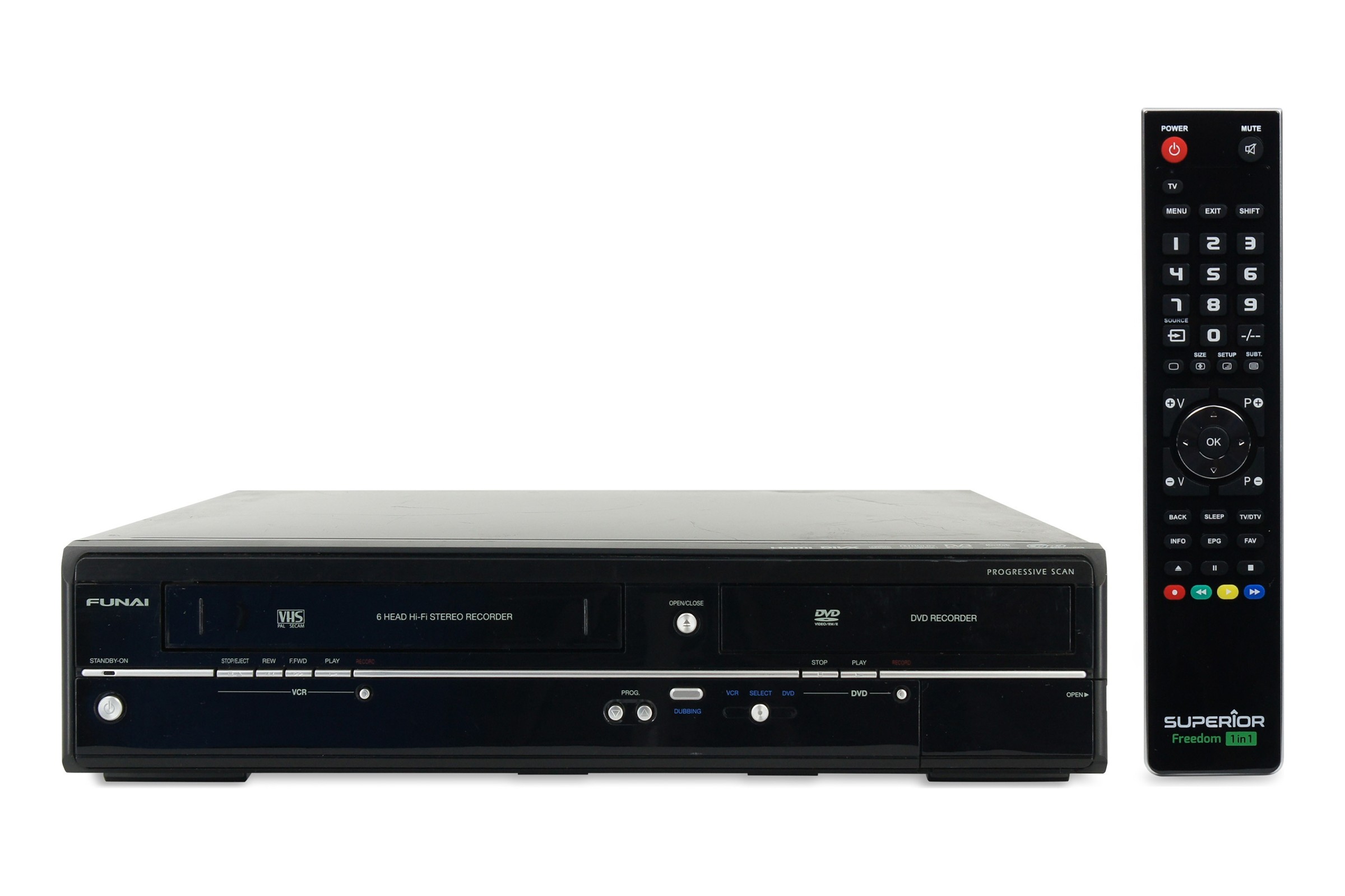 Funai WD6D-M101 DVD VHS Player Kombination HDMI Kombo Videorecorder VCR
