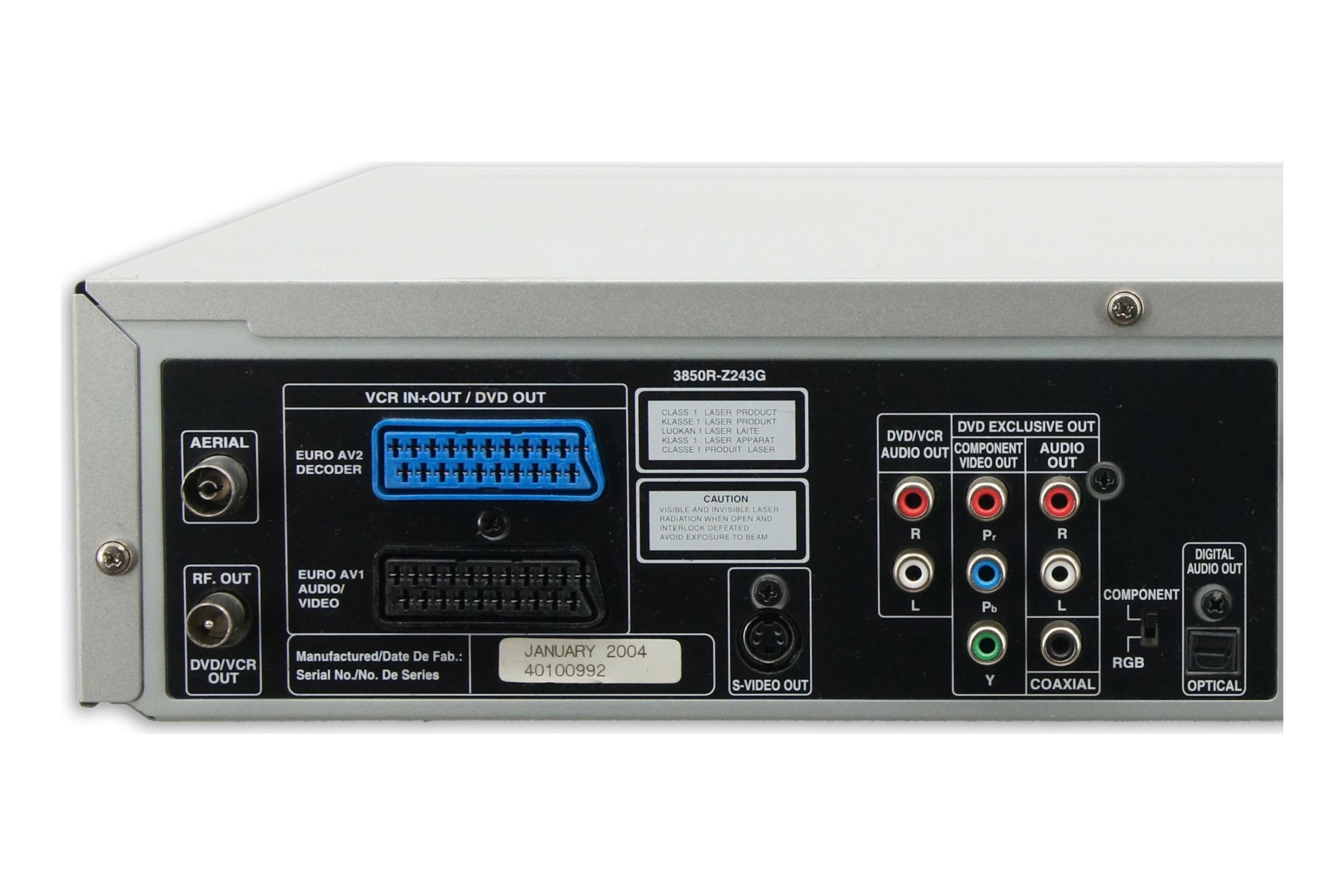Hanseatic VC-DVD 500 S DVD-Player DVD VHS Player Kombination Kombo