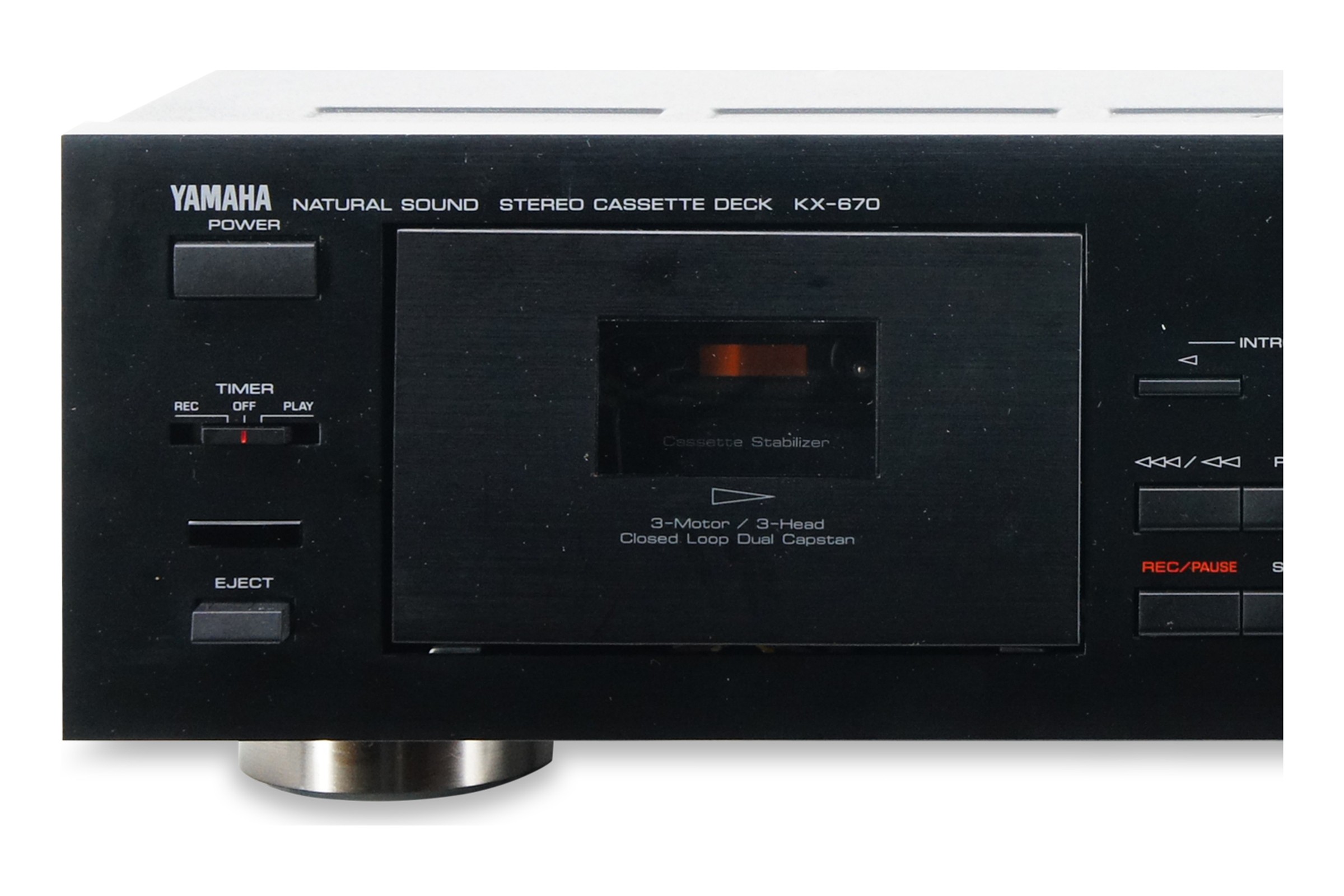 Yamaha KX-670 Tapedeck 3 Kopf Dolby B C HX Pro Dual Capstan HiFi Stereo