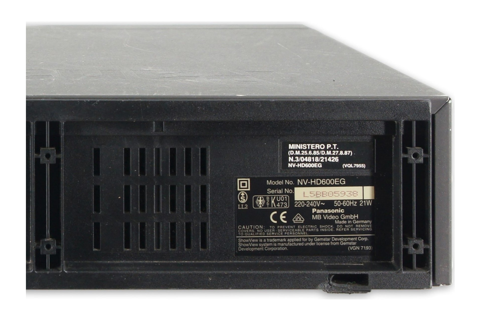 Panasonic NV-HD600 VHS Videorecorder Videorecorder 6-Kopf VHS VCR