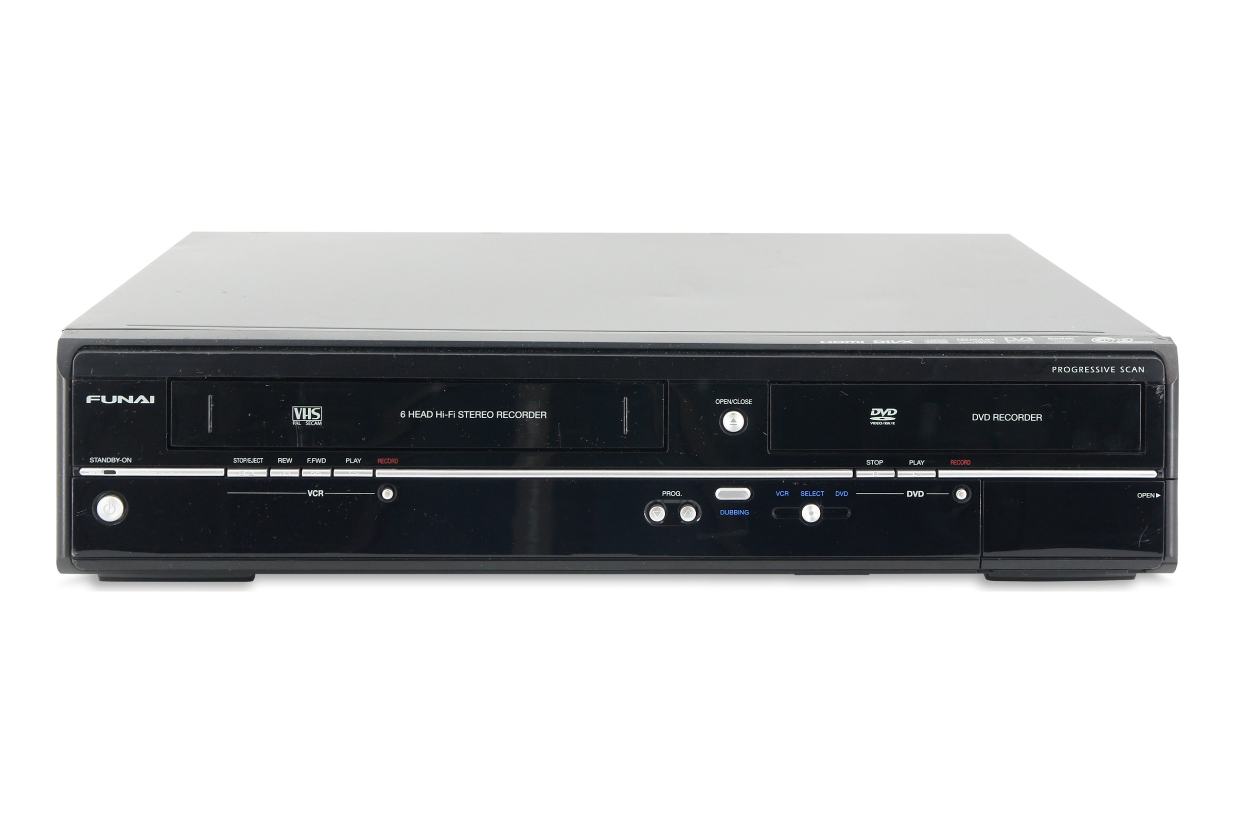 Funai WD6D-M100 DVD-Player DVD Rekorder VHS Kombo Digitalisieren HDMI FB