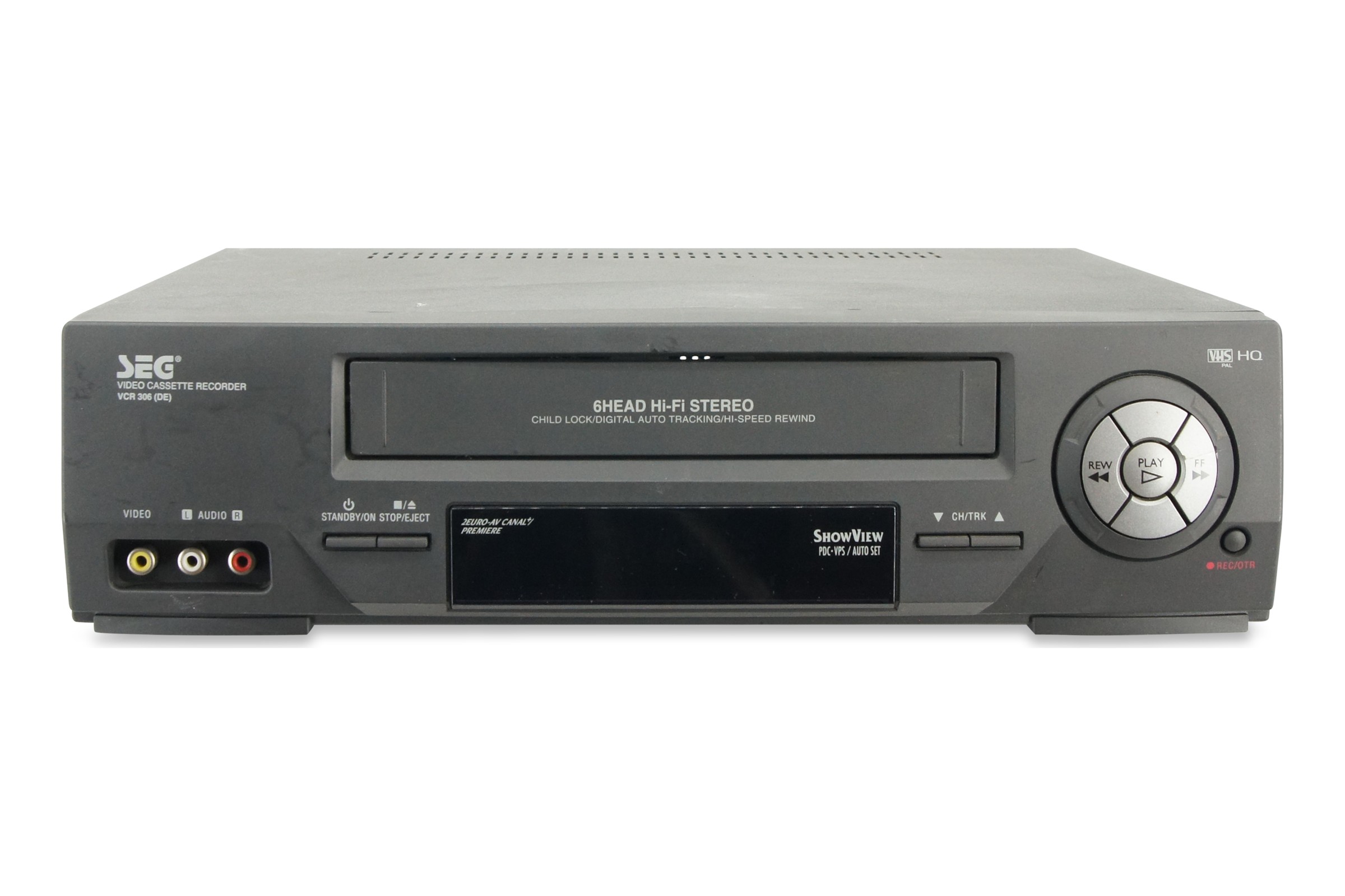 SEG VCR 306 VHS Videorecorder 6-Kopf HiFi VCR Kassettenrekorder Cassetten