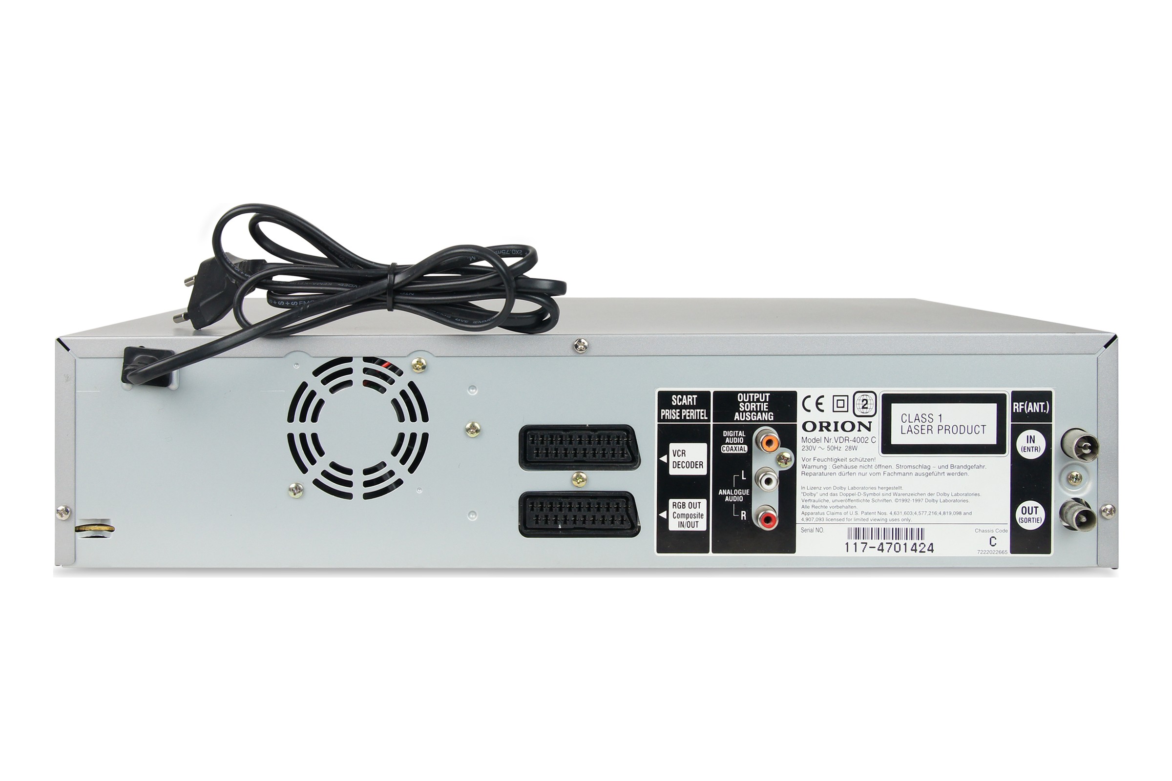Orion VDR-4002 C DVD VHS Recorder Kombigerät Digitalisieren Videorecorder