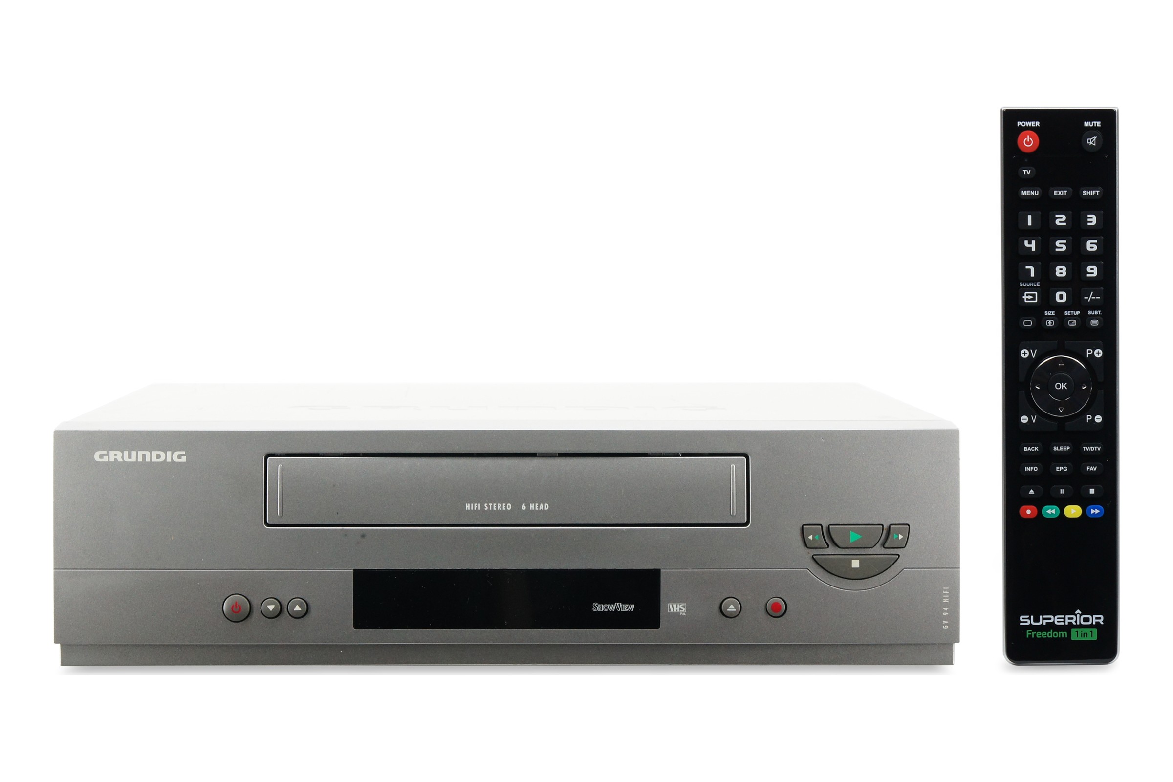 Grundig GV 94 HiFi VHS Videorecorder 6-Kopf VCR Kassettenrekorder