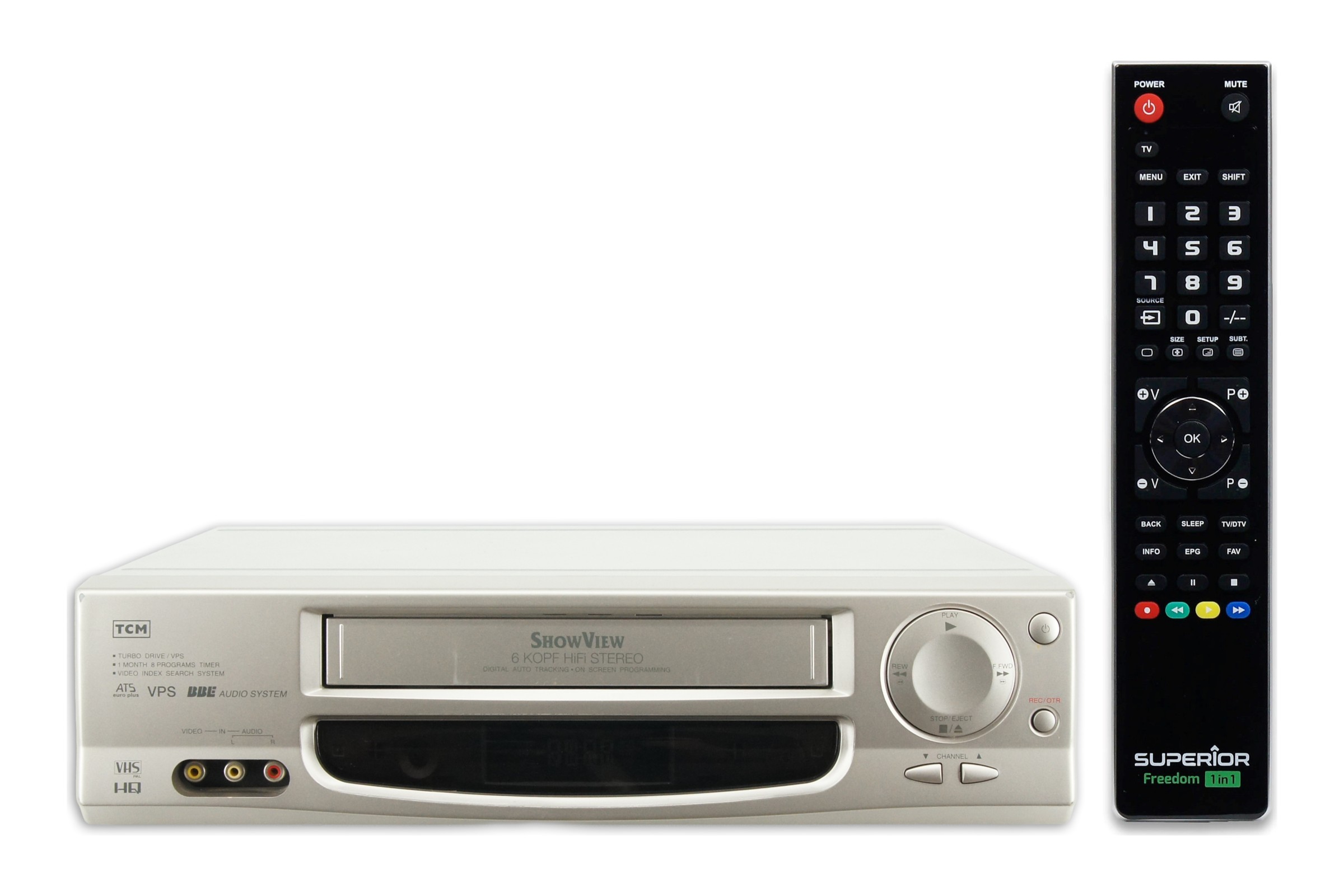 TCM 97000 VHS Videorecorder 6-Kopf VCR Kassettenrekorder Cassetten