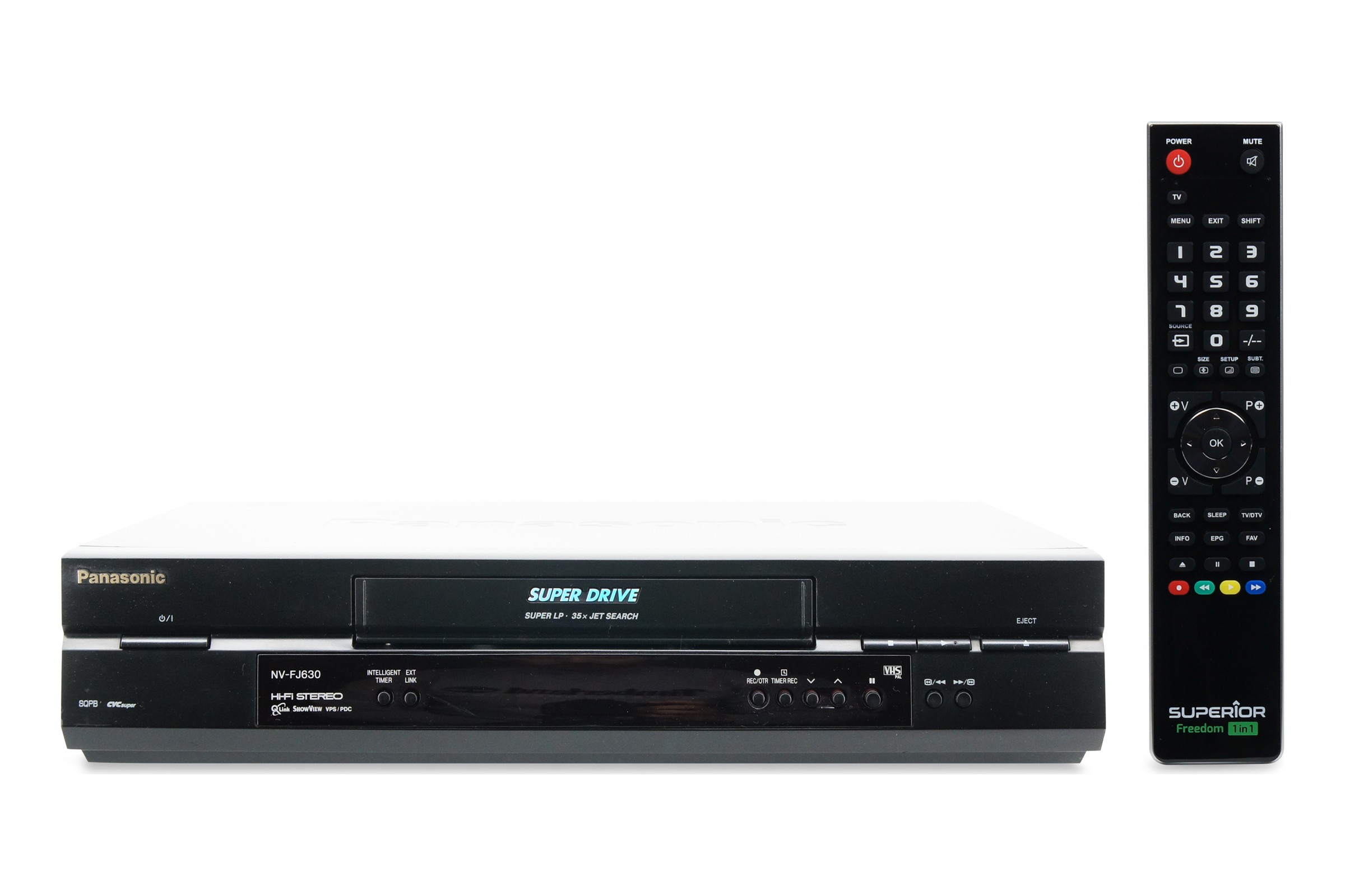 Panasonic NV-FJ630 VHS Videorecorder 6-Kopf HiFi Stereo VCR Cassetten