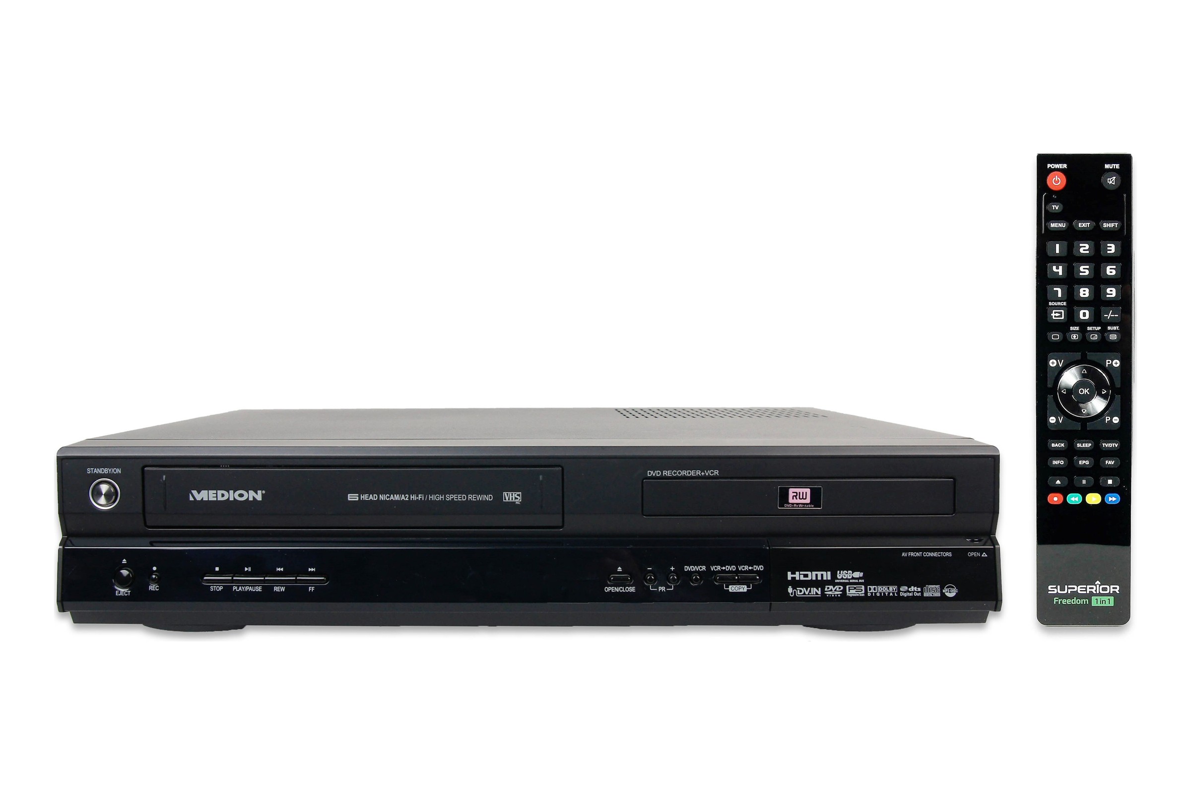 Medion MD81664 DVD VHS Recorder Kombigerät HDMI Digitalisieren VCR Kombo