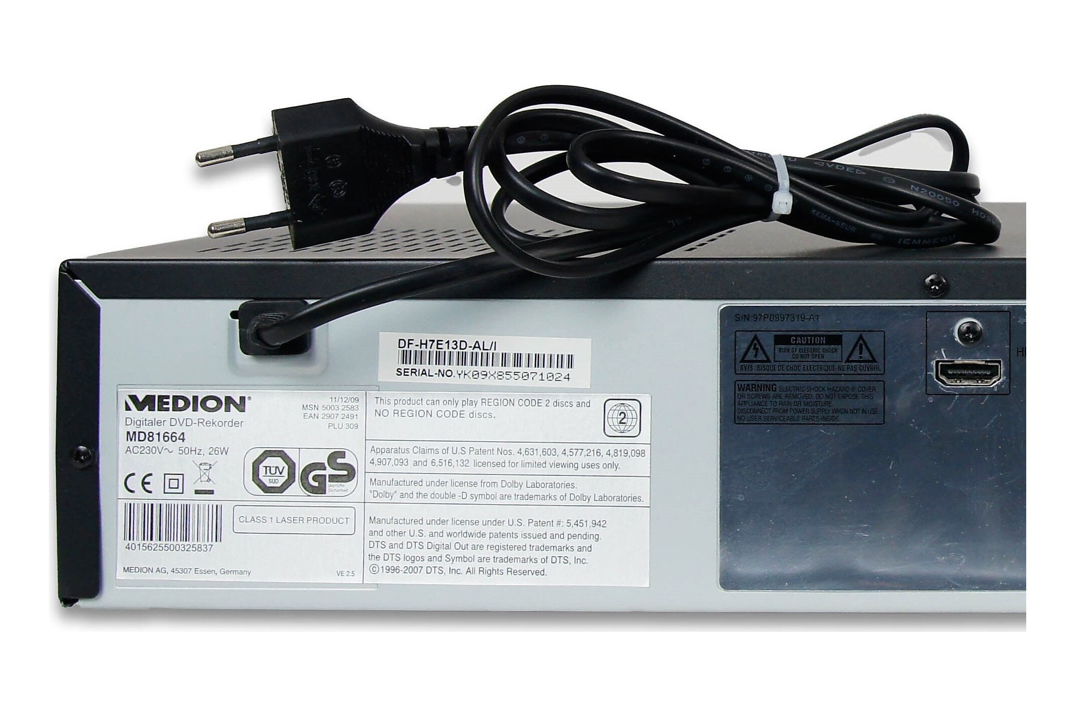 Medion MD81664 DVD VHS Recorder Kombigerät HDMI Digitalisieren VCR Kombo