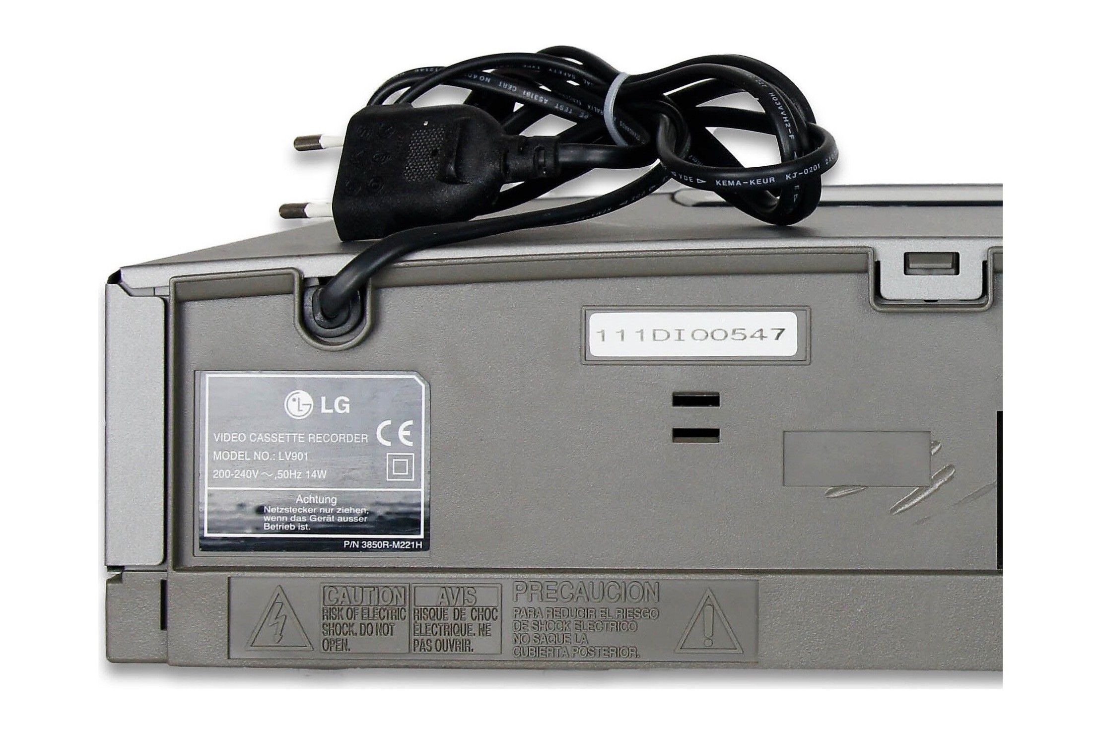 LG LV901 VHS Videorecorder 6-Kopf NTSC Playack VCR Kassettenrekorder