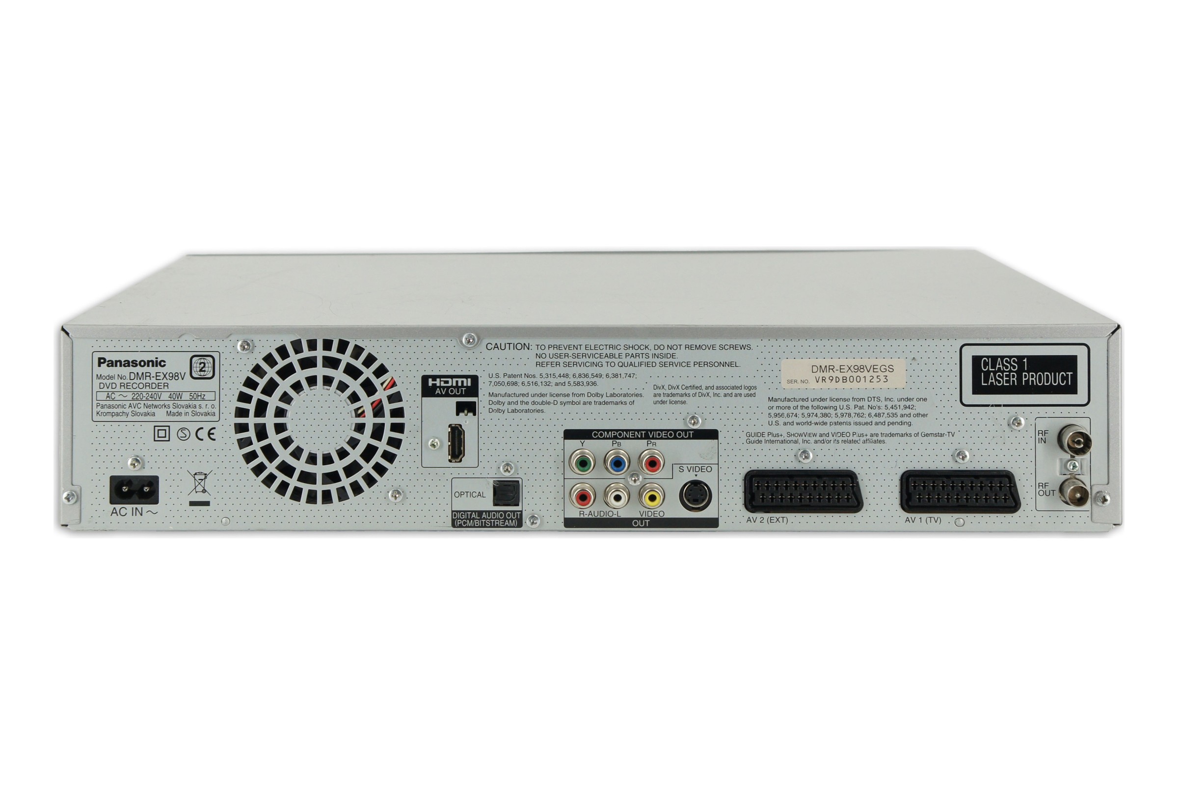 Panasonic DMR-EX98V DVD HDD VHS Recorder 250GB Digitalisieren Kombigerät