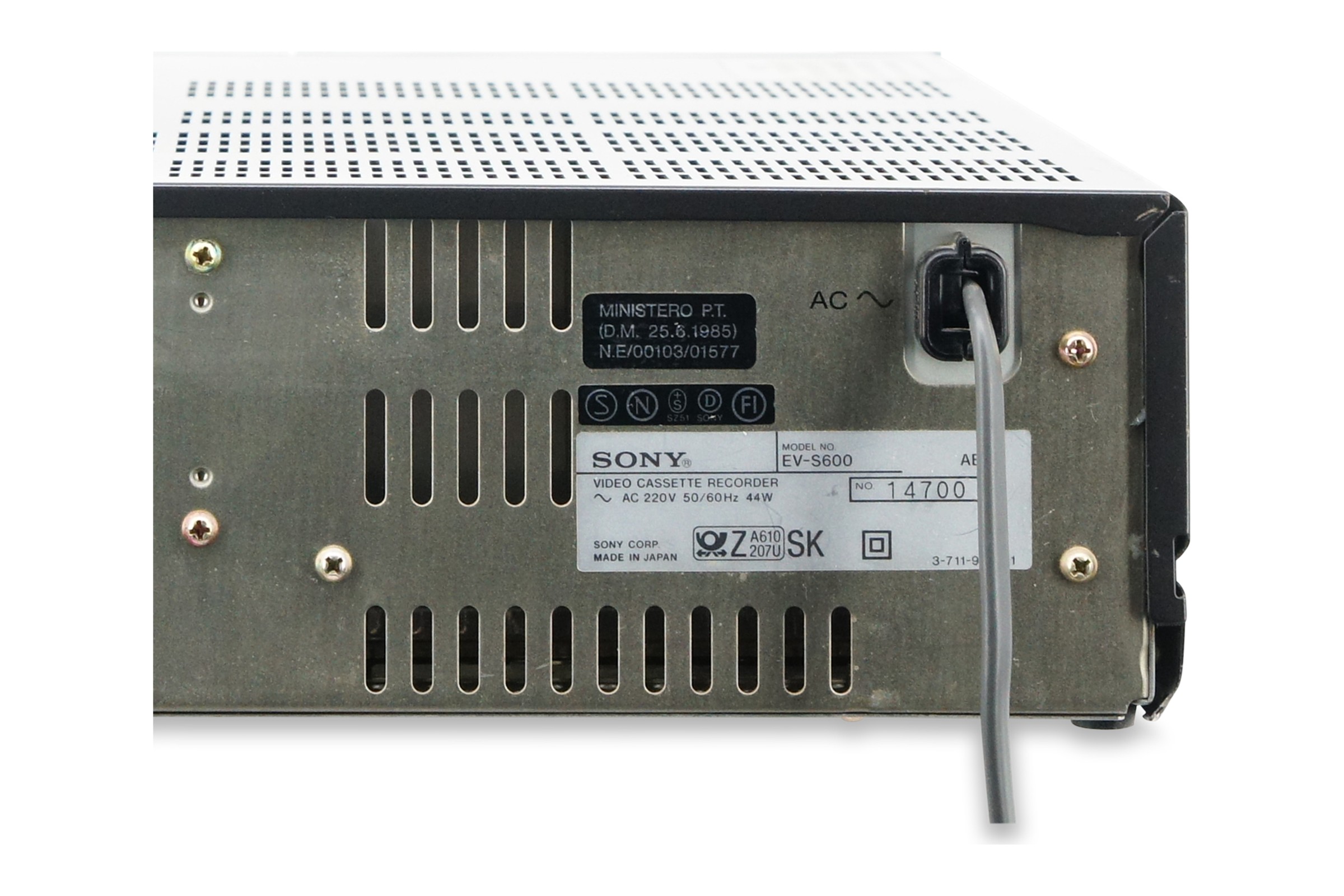 Sony EV-S600 Video8 Videorecorder SCART Digital PCM Stereo 8mm