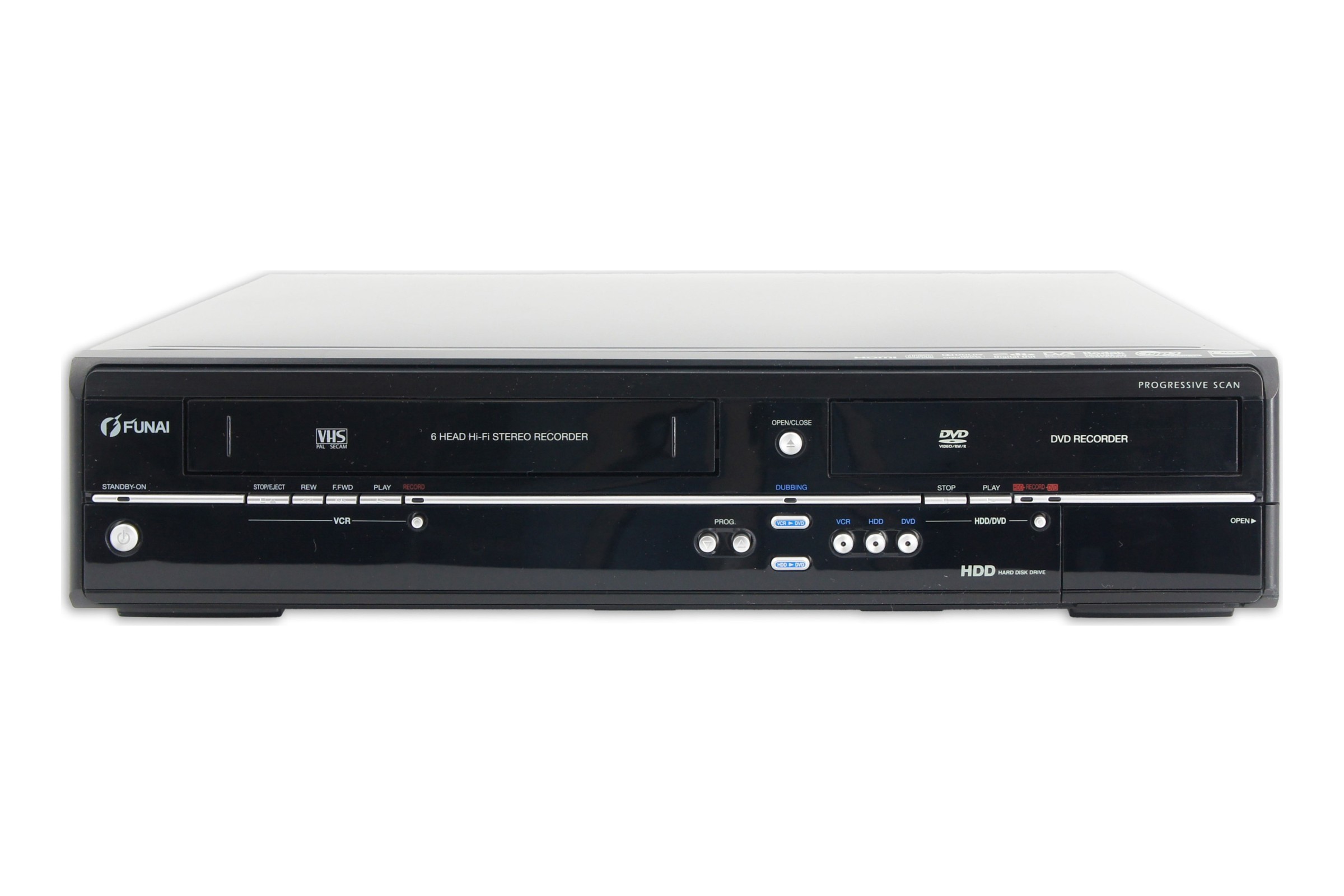 Funai TD6D-D4413DB DVD HDD VHS Recorder 320GB Digitalisieren Kombigerät