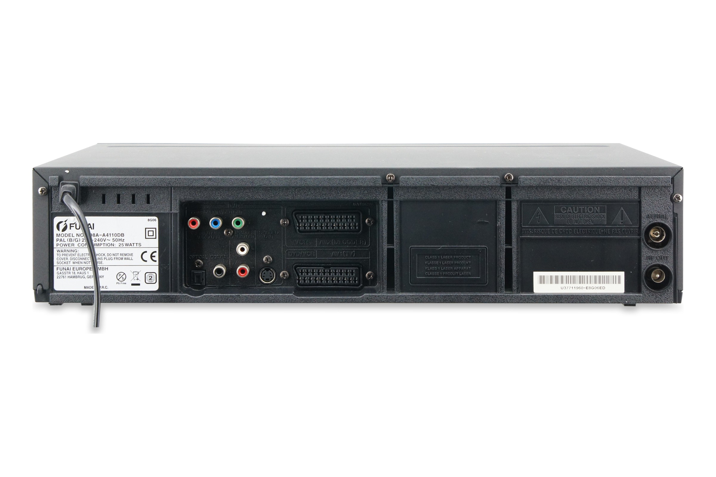 Funai D8A-A4110DB DVD VHS Player Kombination DivX MP3 Kombo Videorecorder