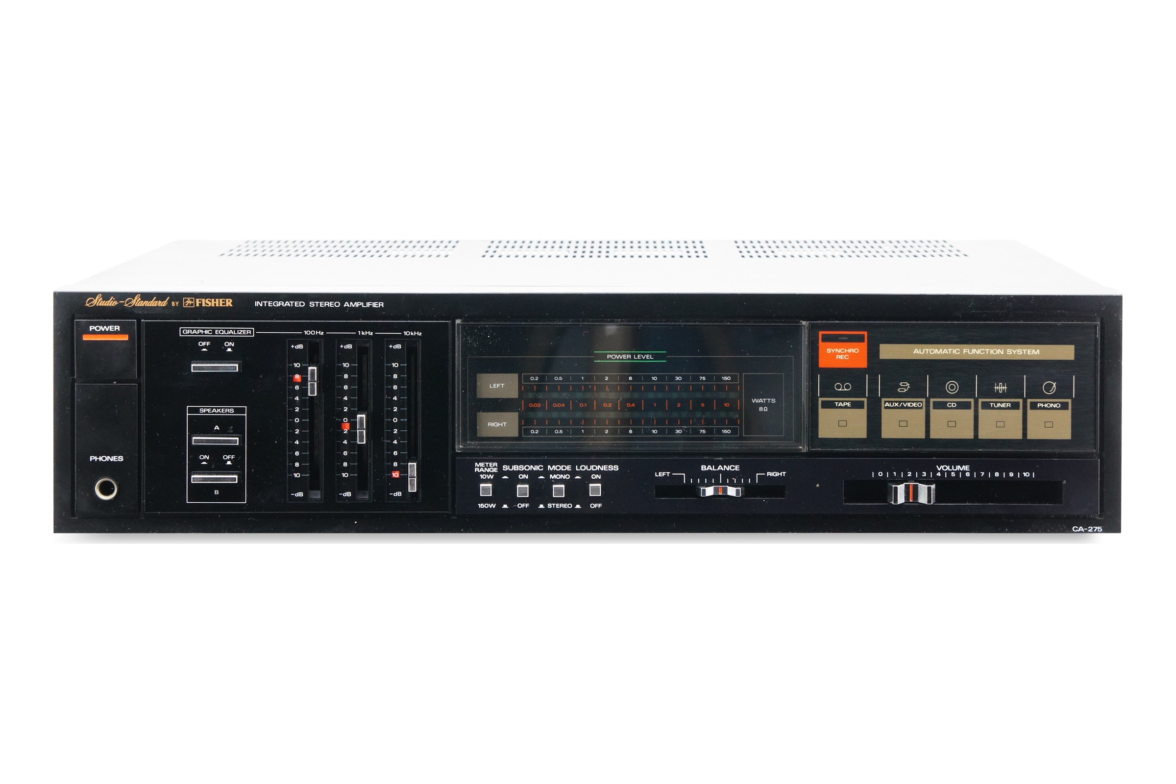 Fisher CA-275 Verstärker 2x100W Phono HiFi Stereo Amplifier