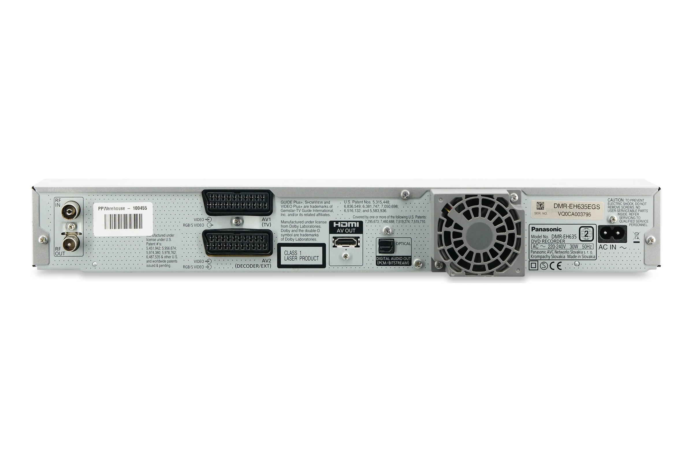 Panasonic DMR-EH635 HDD DVD Festplatten Recorder 250GB HDMI VIERA Link