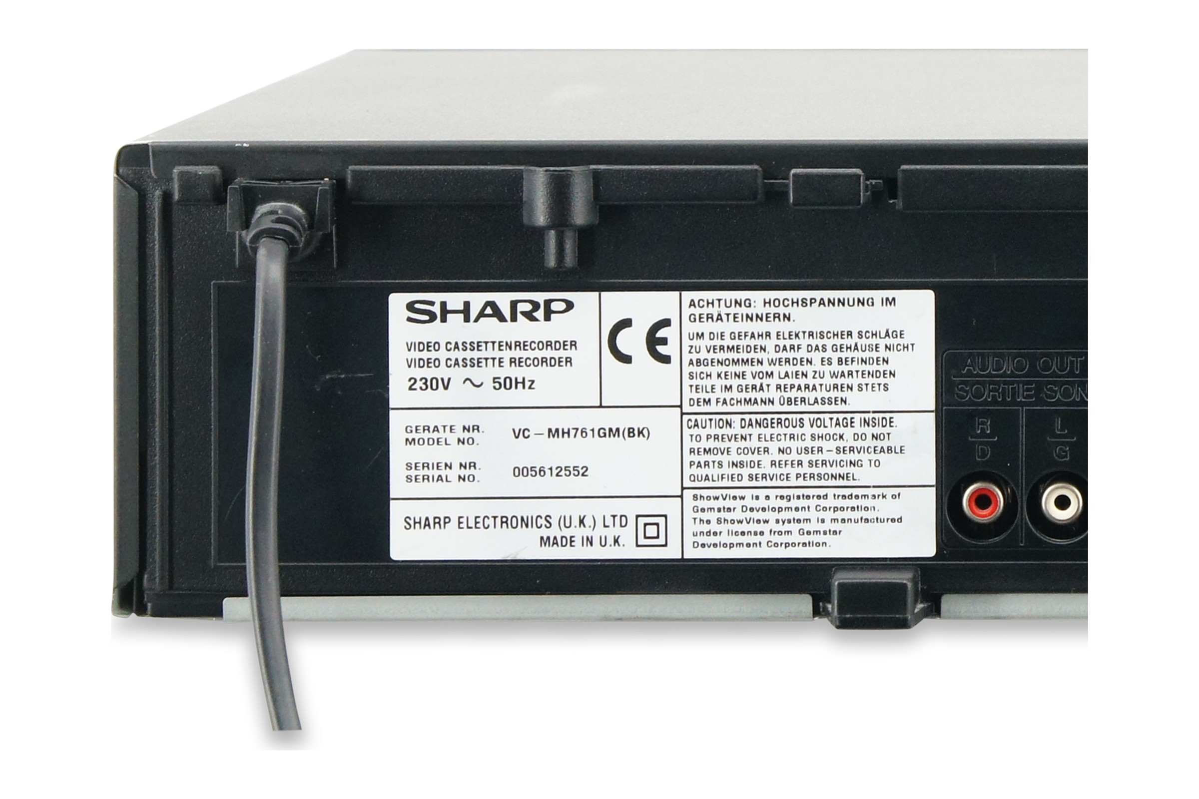 Sharp VC-MH761GM VHS Videorecorder 6-Kopf NTSC Playback VCR Cassetten