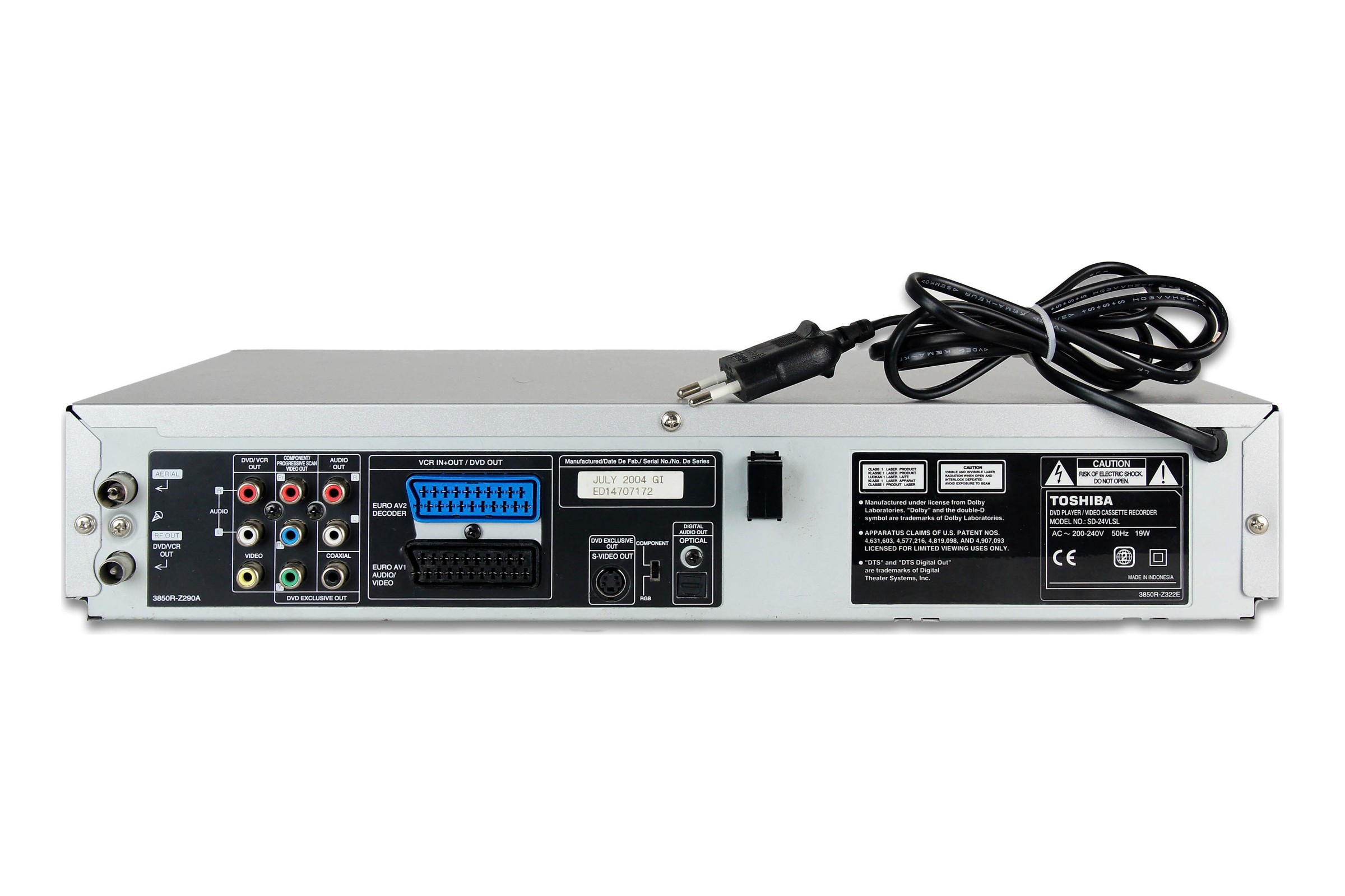 Toshiba SD-24VLSL DVD VHS Player Kombination Kombo Videorecorder VCR