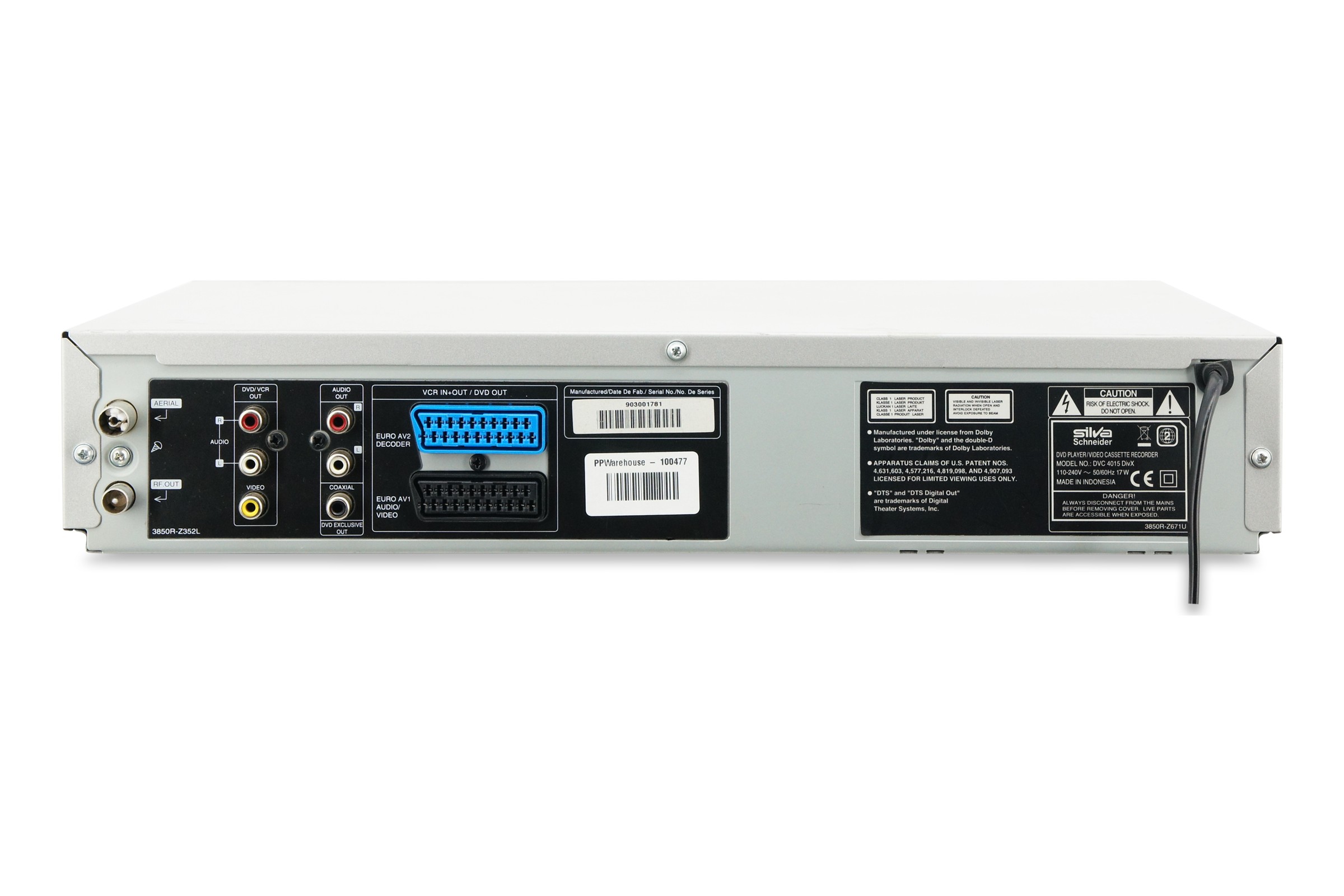 Silva Schneider DVC 4015 DivX DVD VHS Player Kombination Kombo VCR