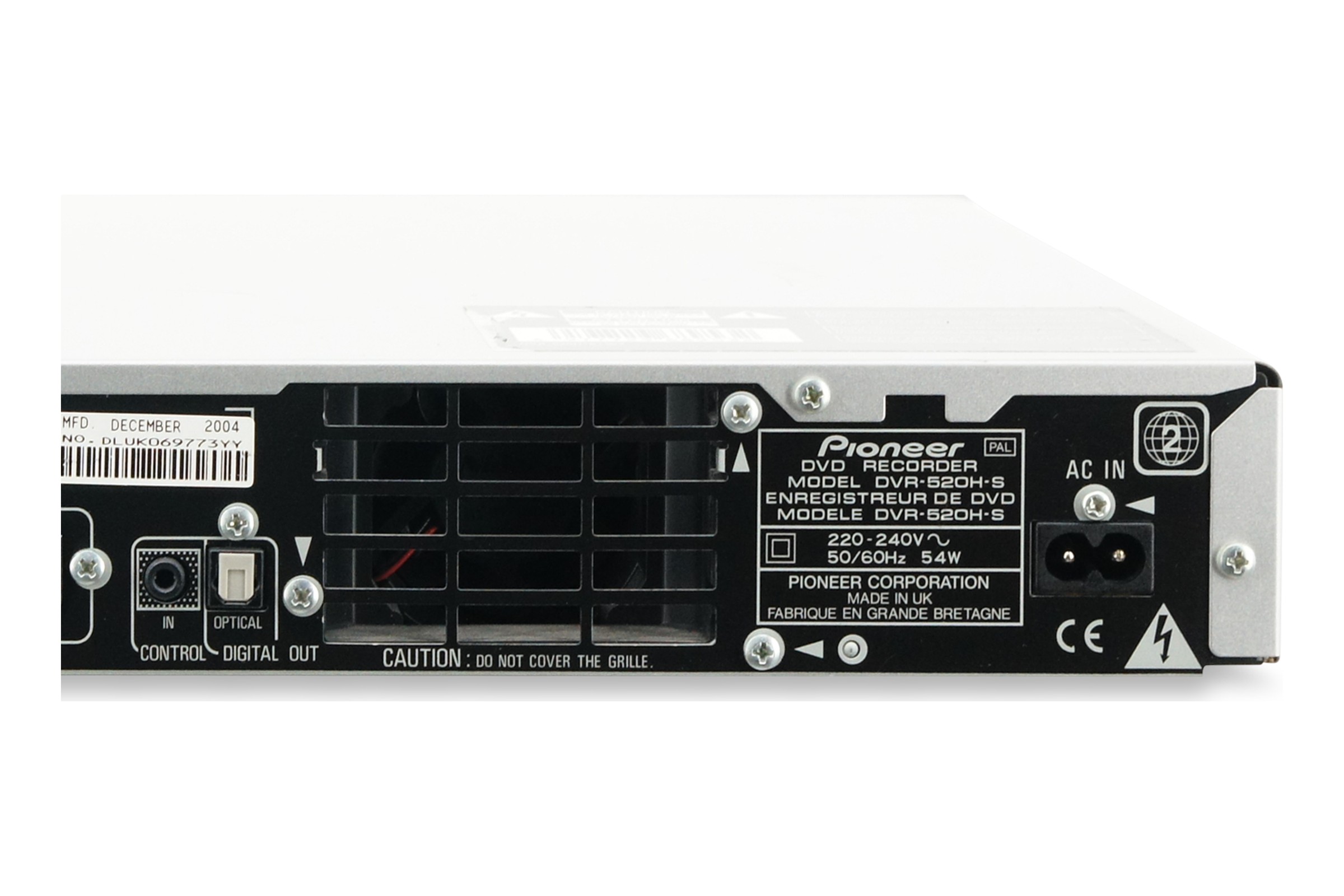 Pioneer DVR-520H HDD DVD Festplatten Recorder 80GB DV Digitalisieren