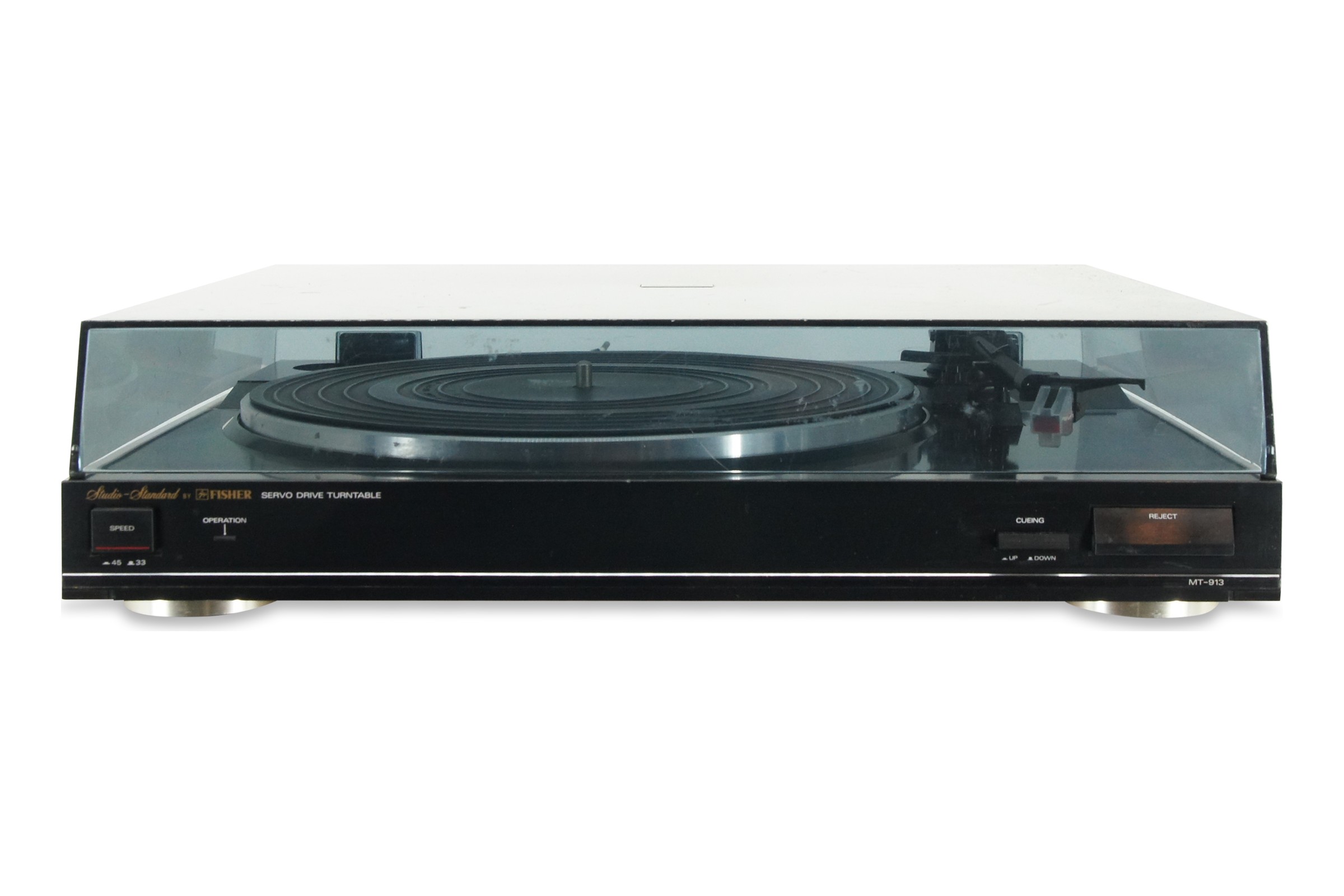 Fisher MT-913 Plattenspieler Stereo Belt Drive System Schwarz H Turntable