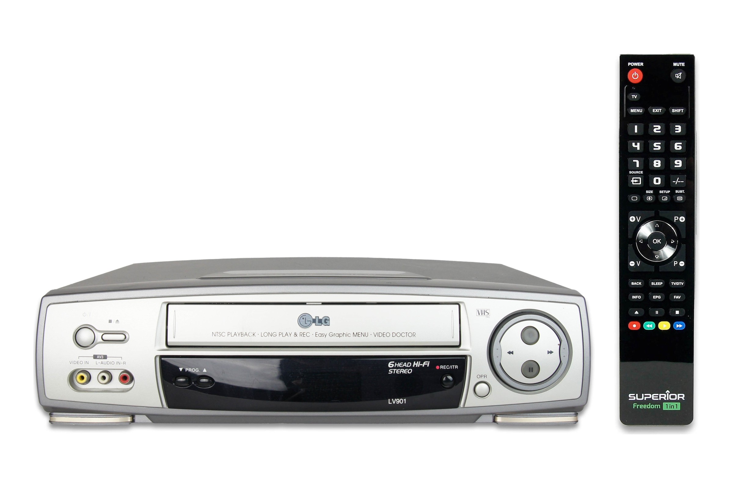 LG LV901 VHS Videorecorder 6-Kopf NTSC Playack VCR Kassettenrekorder