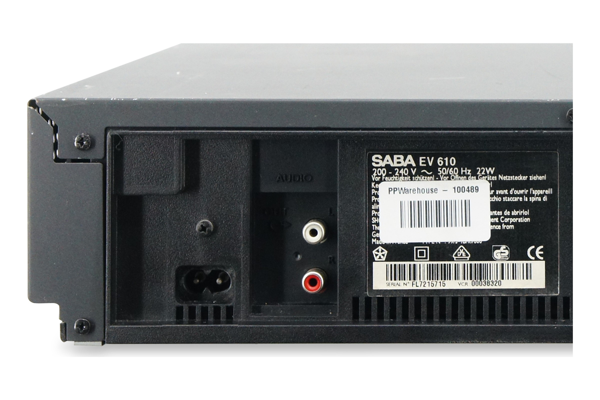 Saba EV 610 VHS Videorecorder 6-Kopf VCR Kassettenrekorder Cassetten