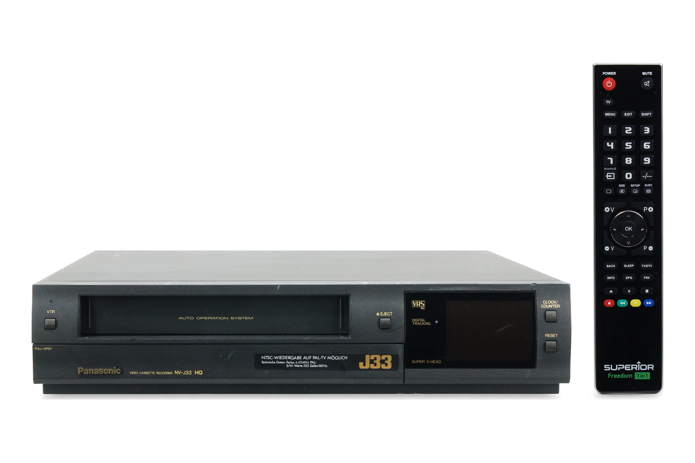 Panasonic NV-J33 VHS Videorecorder VCR Kassettenrekorder Cassetten