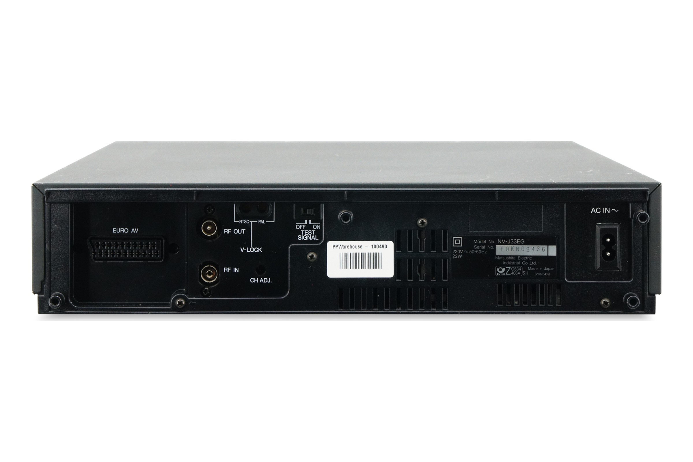 Panasonic NV-J33 VHS Videorecorder VCR Kassettenrekorder Cassetten