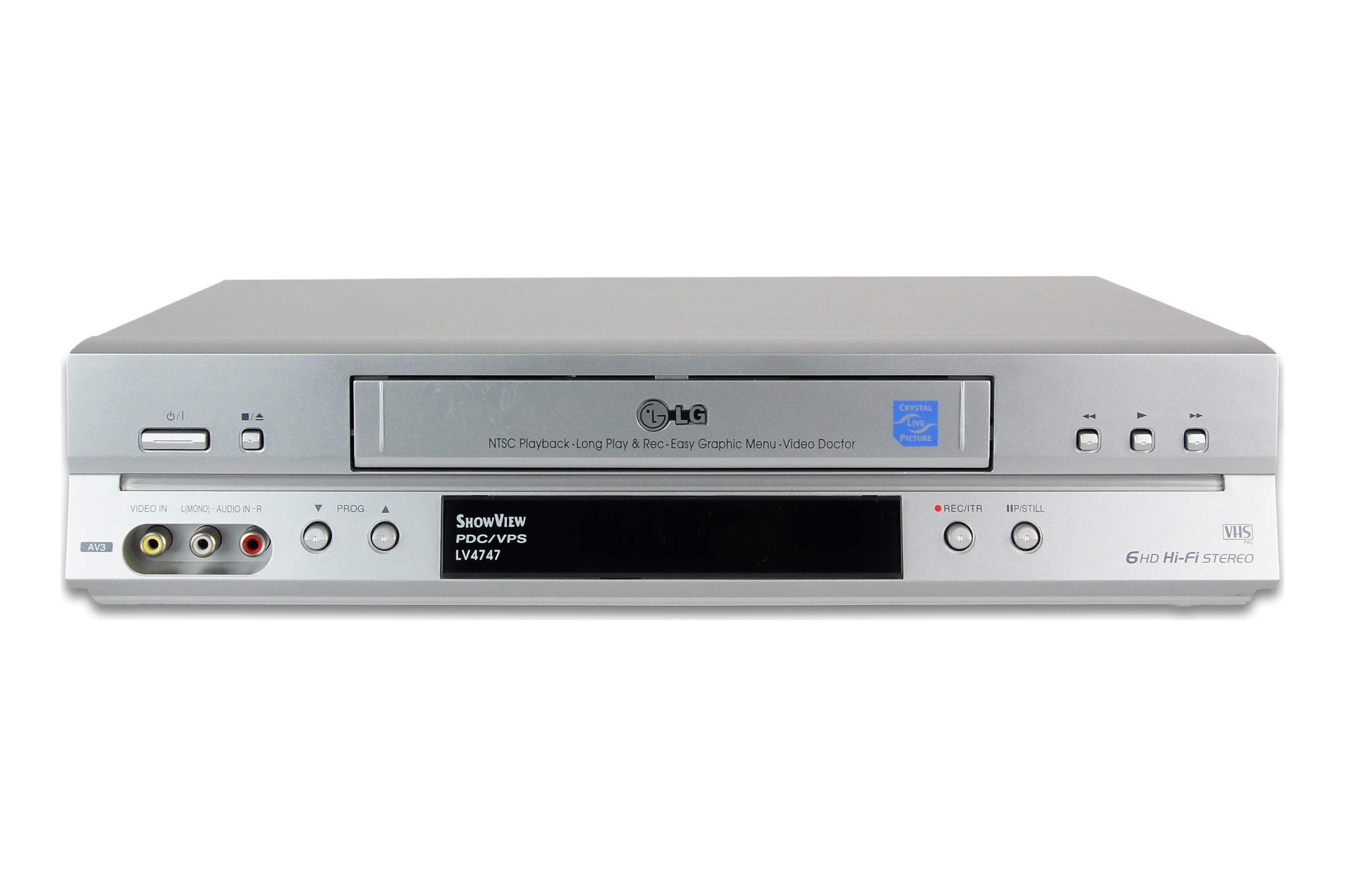 LG LV4747 VHS Videorecorder 6-Kopf VCR Kassettenrekorder Cassetten