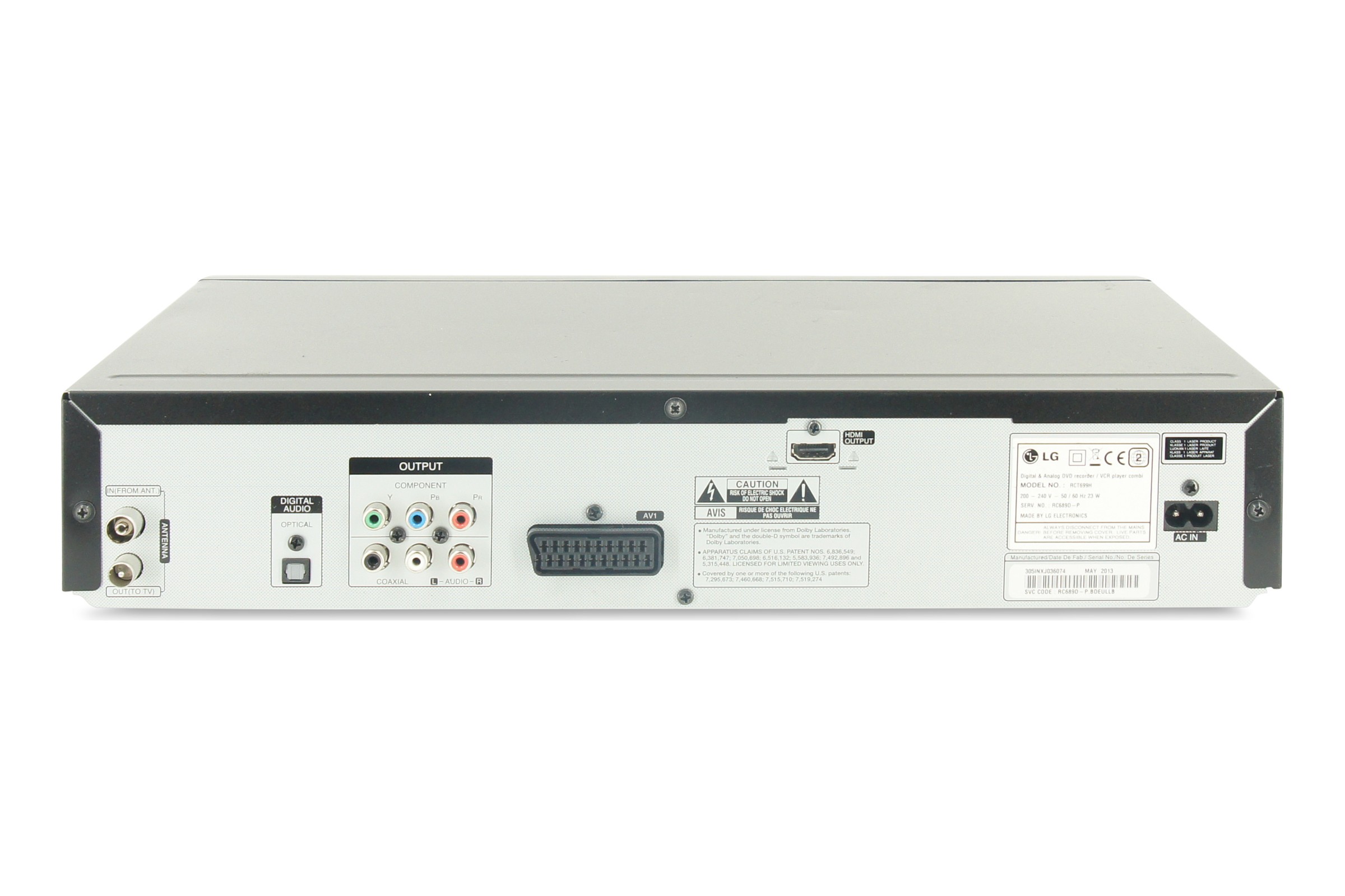 LG RCT699H DVD-Player DVD VHS Recorder Videorekorder Kombo Digitalisieren