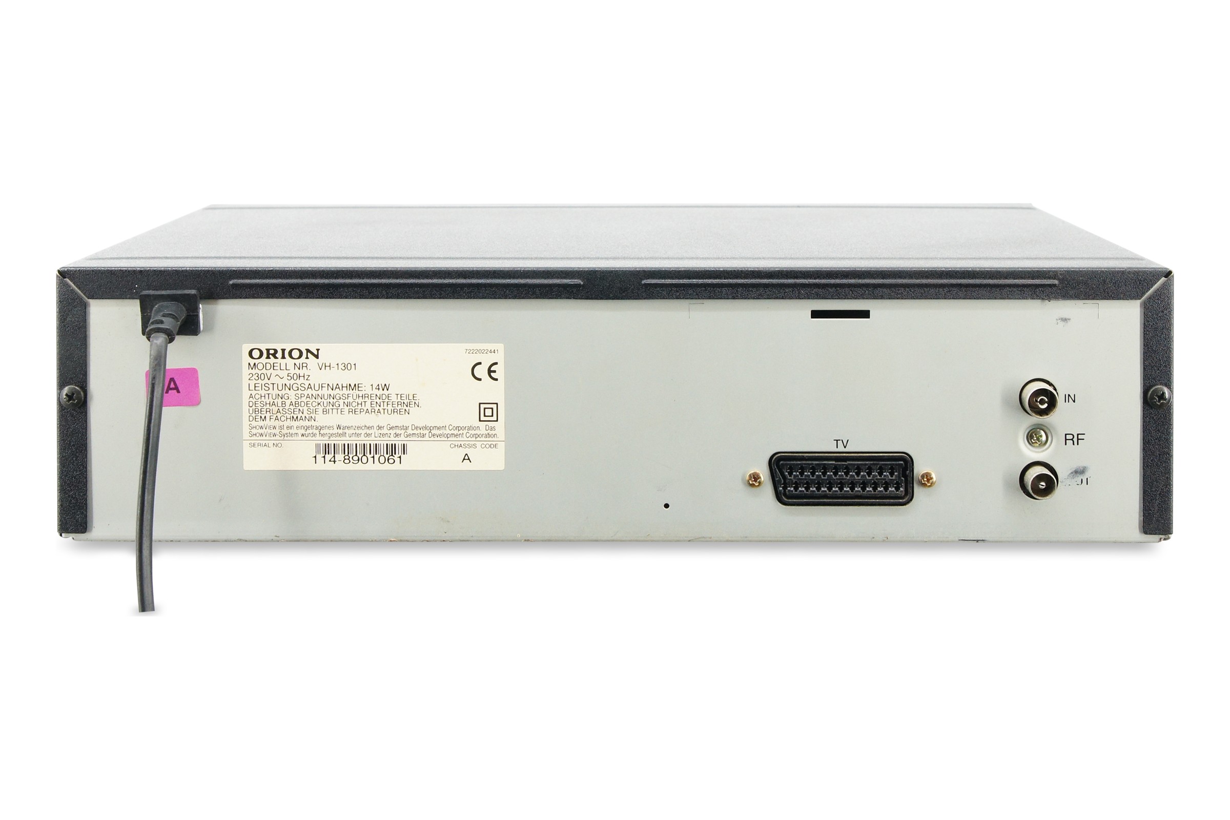 Orion VH-1301 VHS Videorecorder Videorecorder VCR Kassettenrekorder