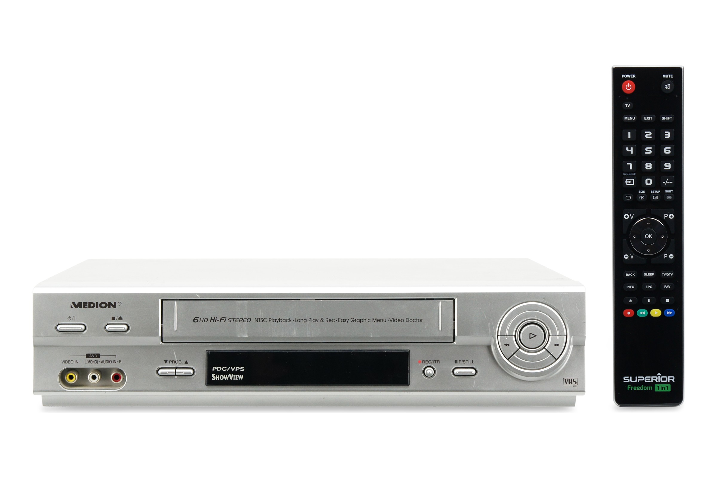 Medion MD42277 VHS Videorecorder 6-Kopf VCR Kassettenrekorder Cassetten