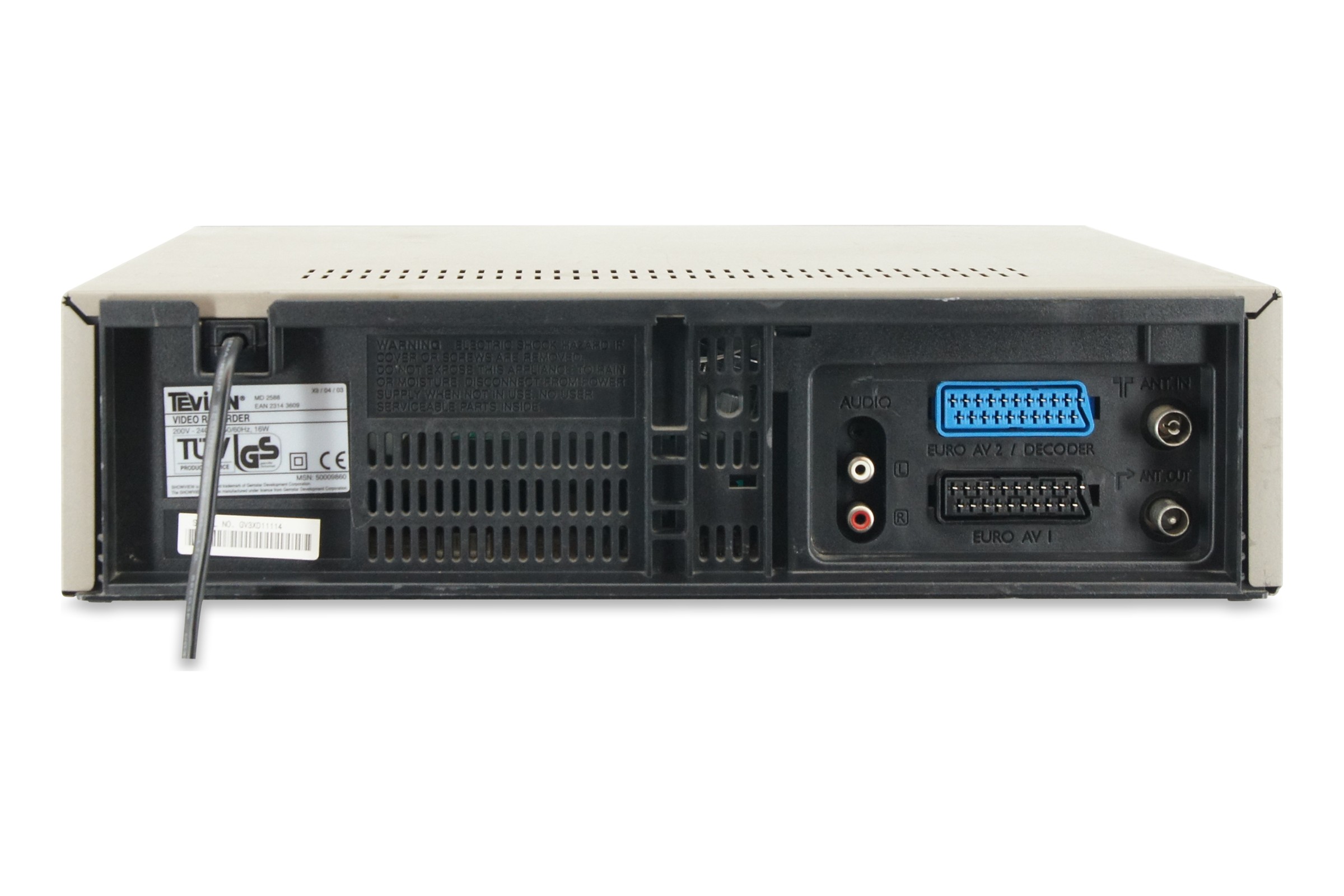 Tevion MD 2588 VHS Videorecorder Videorecorder 6-Kopf VCR Cassetten