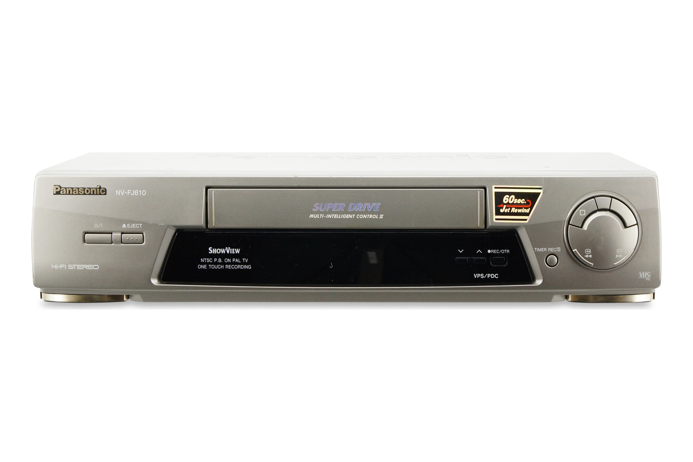Panasonic NV-FJ610 VHS Videorecorder 6-Kopf HiFi Stereo VCR Cassetten