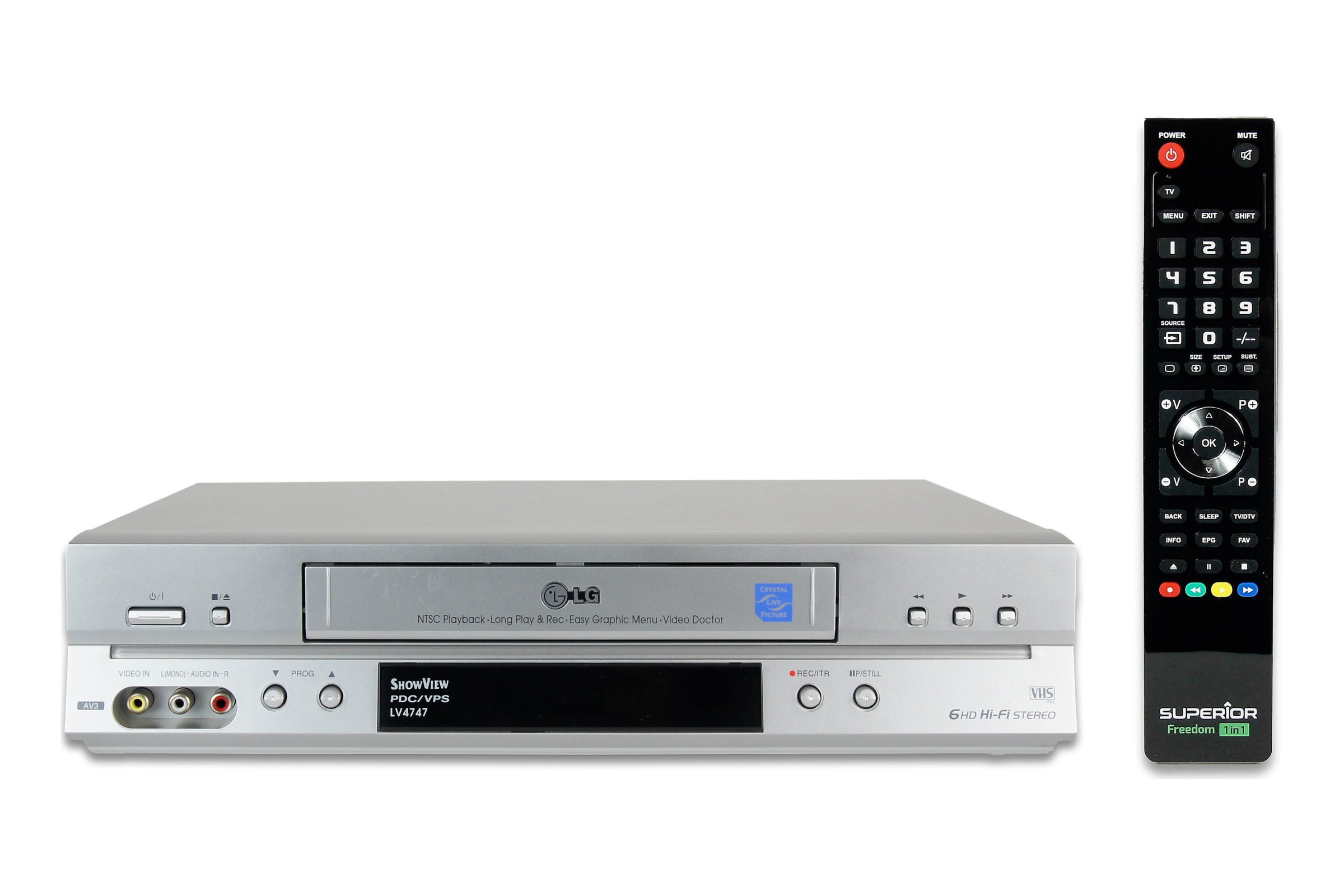LG LV4747 VHS Videorecorder 6-Kopf VCR Kassettenrekorder Cassetten