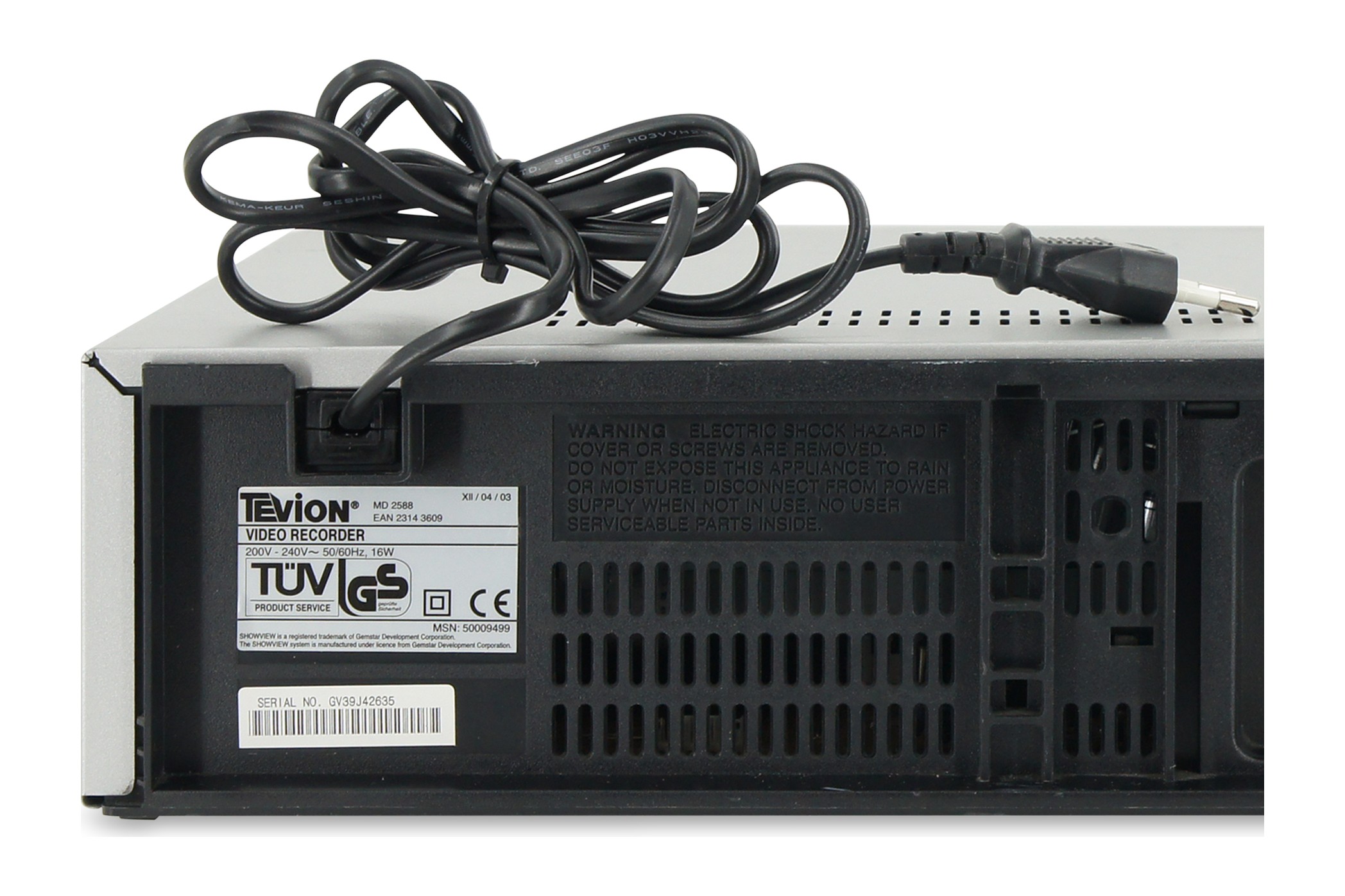 Tevion MD 2588 VHS Videorecorder Videorecorder 6-Kopf VCR Cassetten