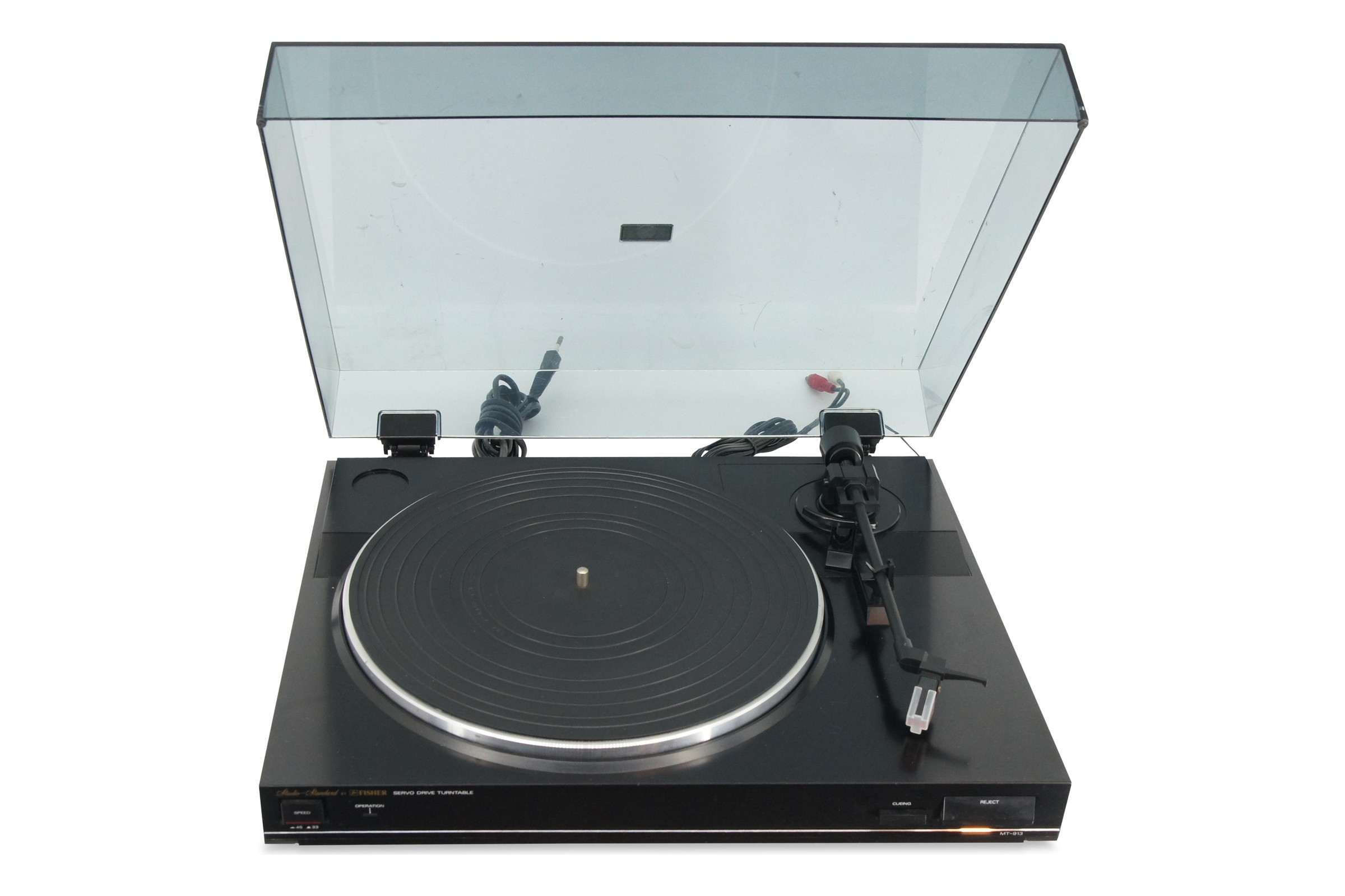 Fisher MT-913 Plattenspieler Stereo Belt Drive System Schwarz H Turntable