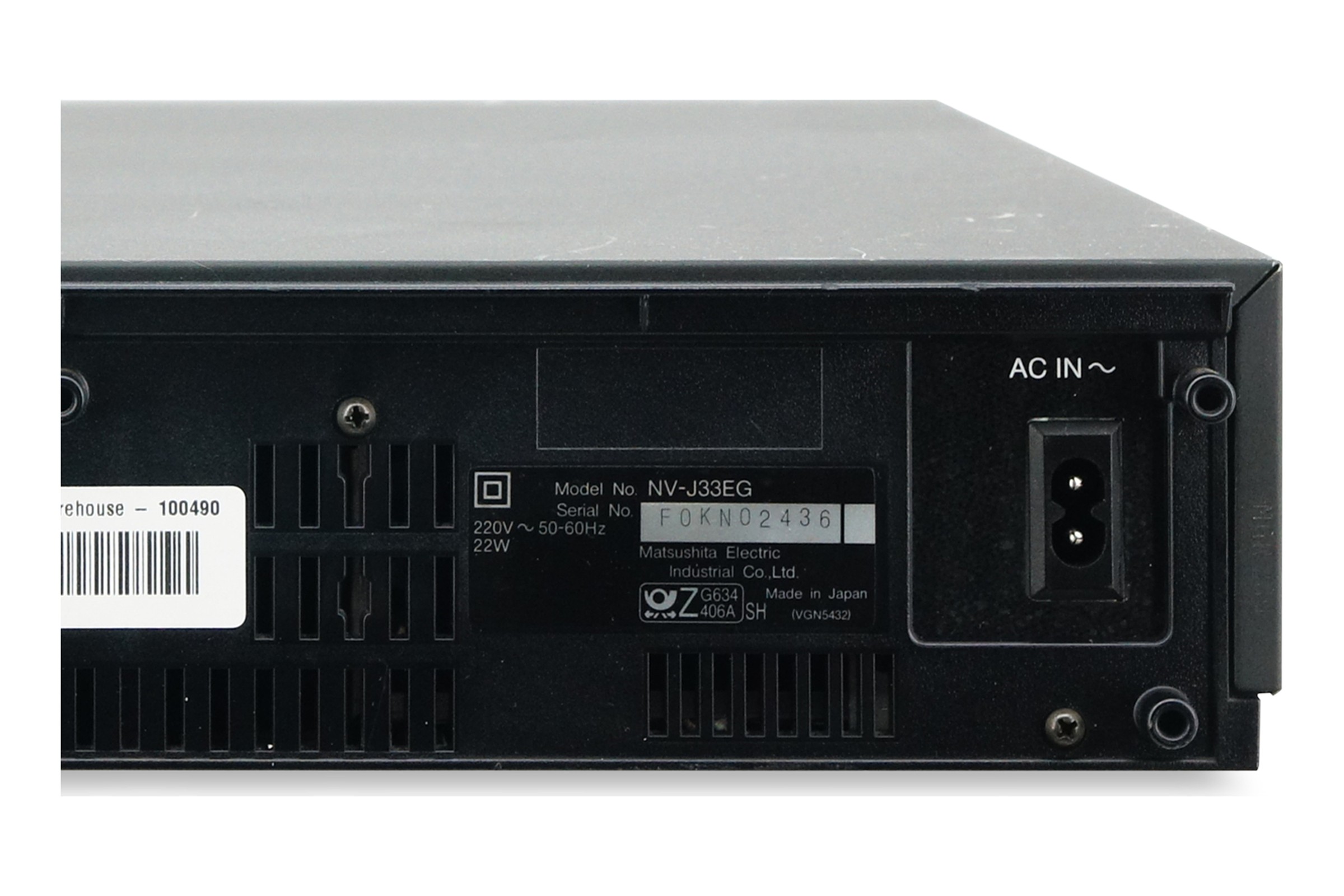 Panasonic NV-J33 VHS Videorecorder VCR Kassettenrekorder Cassetten